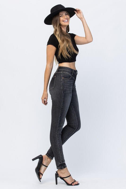 Vintage Black Yoke Skinny Jean | Judy Blue | 88287 - Lavender Hills BeautyJudy Blue88287REG-3(26)