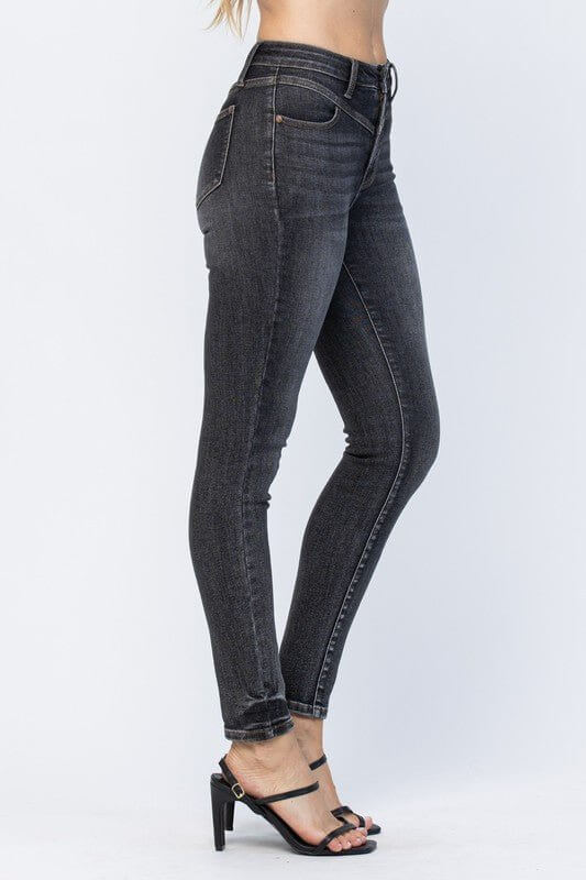 Vintage Black Yoke Skinny Jean | Judy Blue | 88287 - Lavender Hills BeautyJudy Blue88287REG-3(26)
