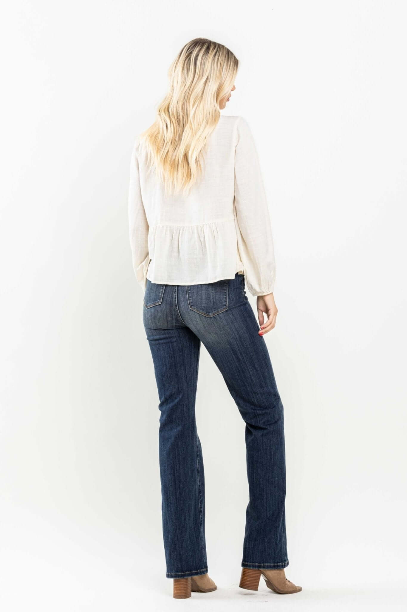 Audrey Pull On Slim Bootcut Jeans - Lavender Hills BeautyJudy Blue