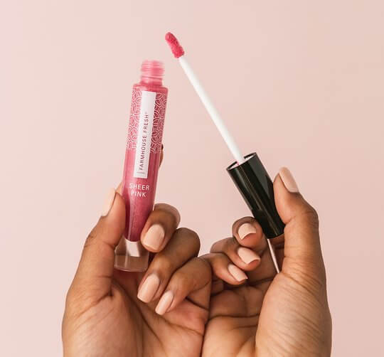 Vitamin Glaze® Oil Infused Lip Gloss – Sheer Pink | FarmHouse Fresh - Lavender Hills BeautyFarmhouse Fresh12748RT