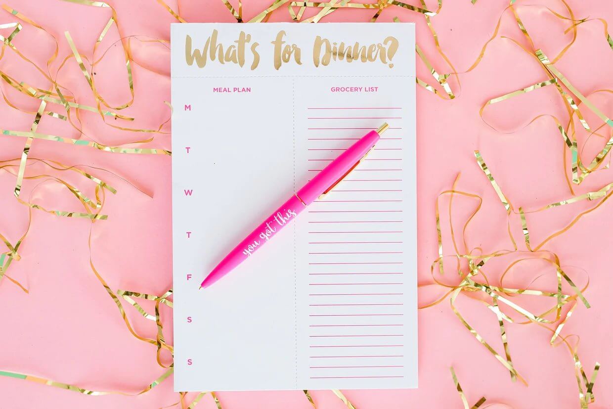 What's for Dinner Meal Planning Notepad - Lavender Hills BeautyTaylor Elliott DesignsNP-01
