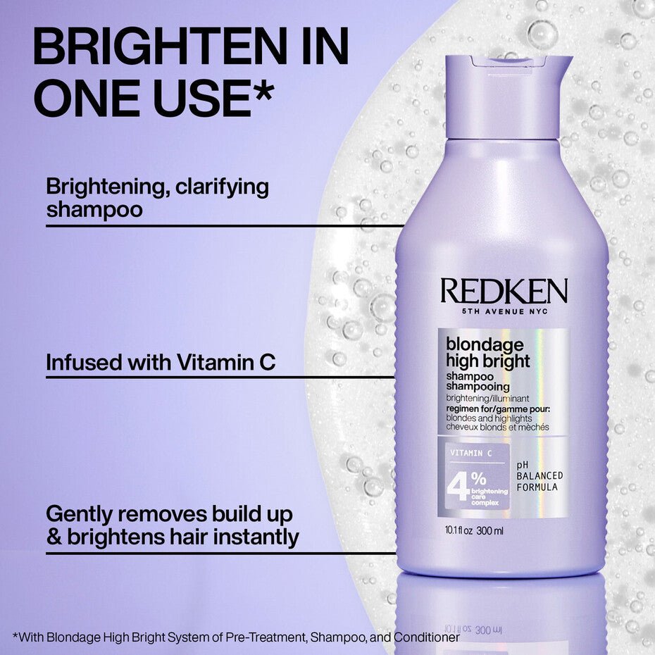 Blondage High Bright Shampoo | Redken - Lavender Hills BeautyRedkenP2323200