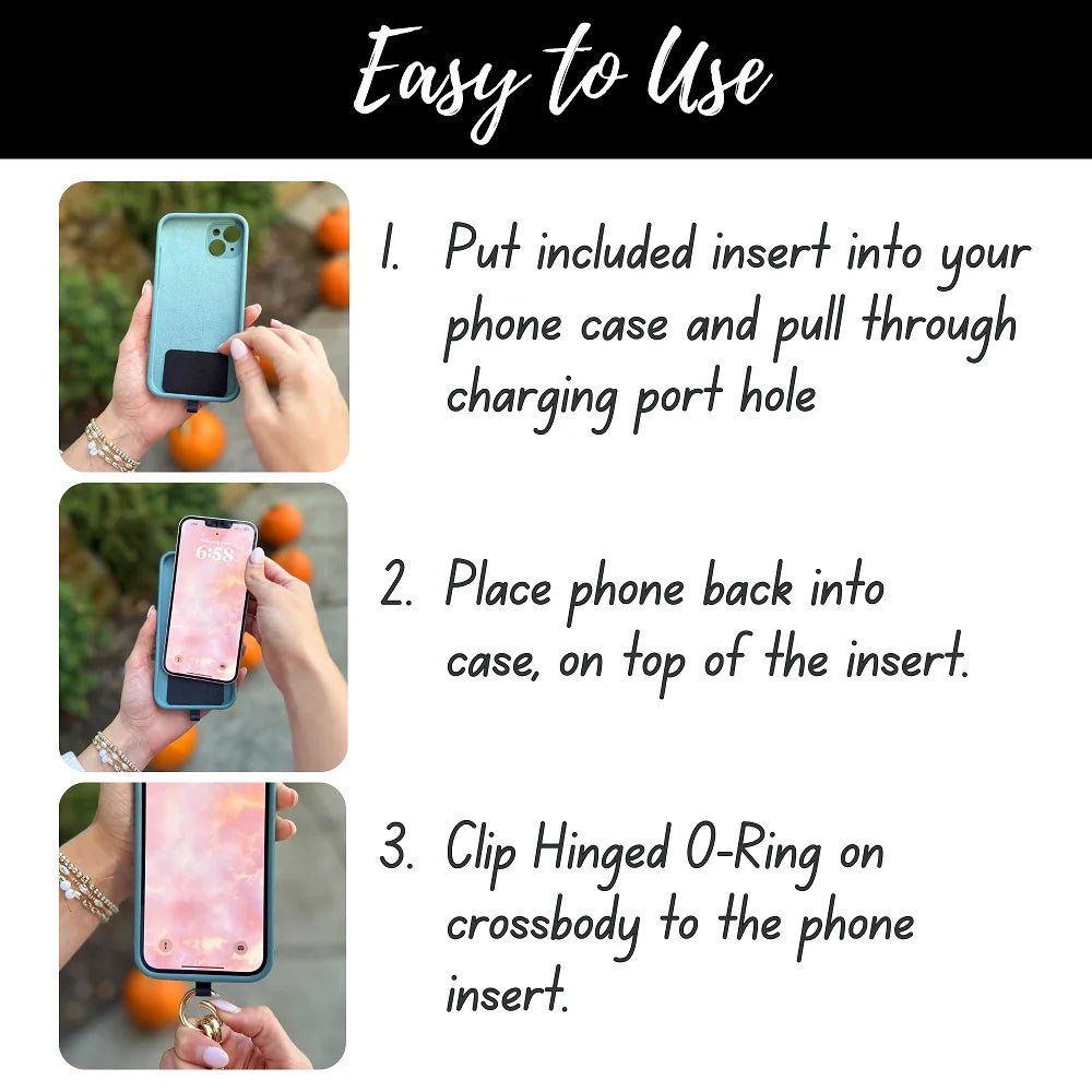 Clip & Go Ice Chain with Pouch - Midnight Black w/ Black Pouch - Lavender Hills BeautySave The GirlsCG-2057MB