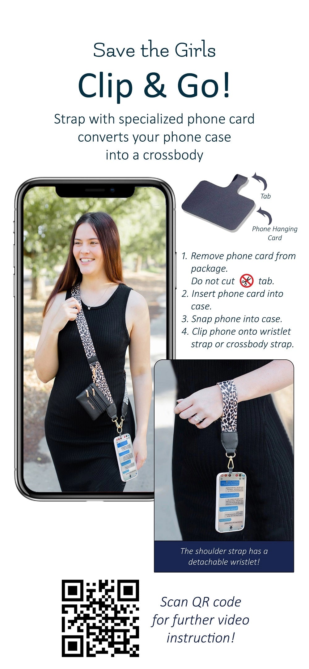 Clip & Go Strap with Zippered Pouch Classic - Magneta - Lavender Hills BeautySave The GirlsCG-1089MG