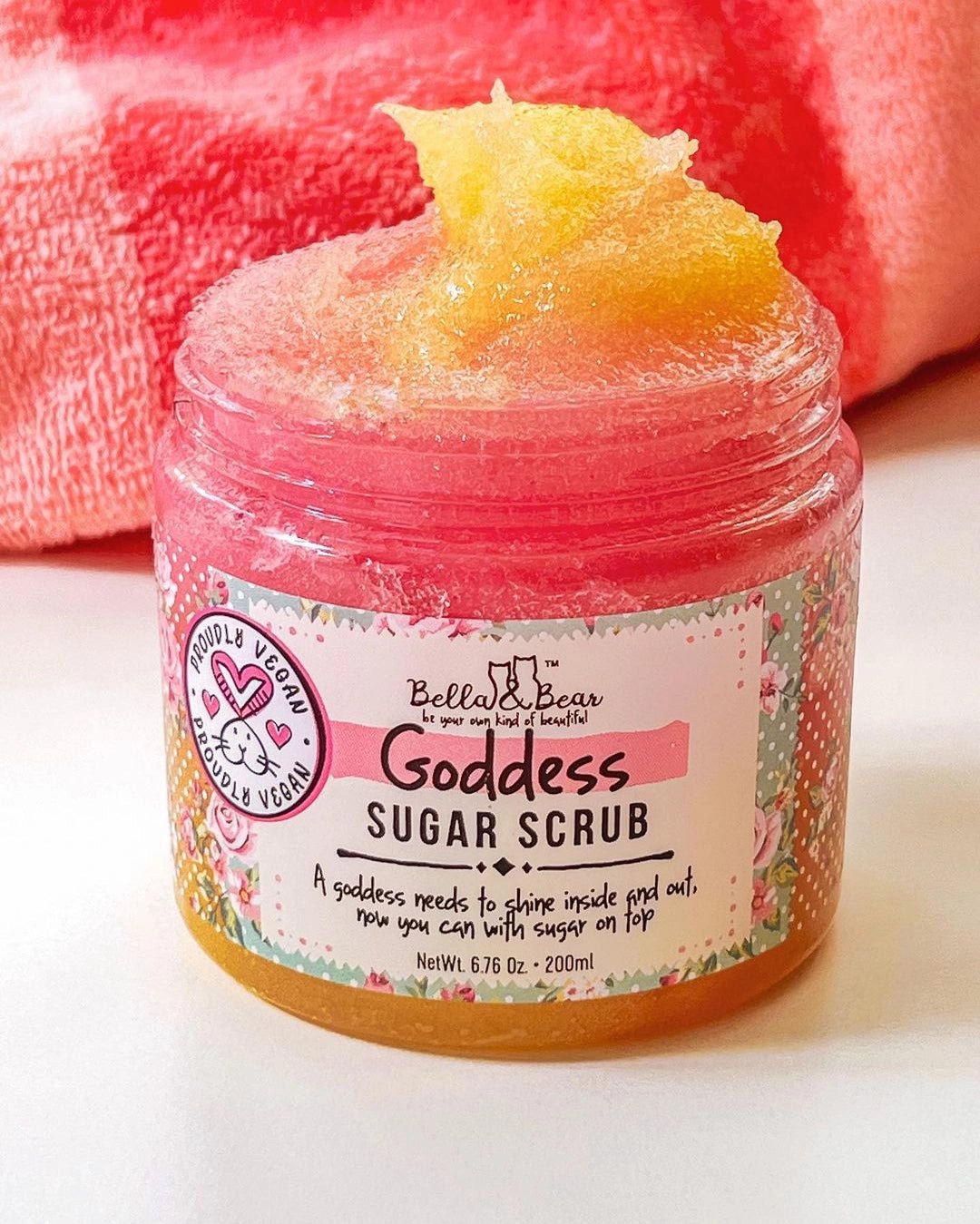 Bella & Bear Goddess Sugar Scrub Body Wash - Lavender Hills BeautyBella & BearLD19SCB200G