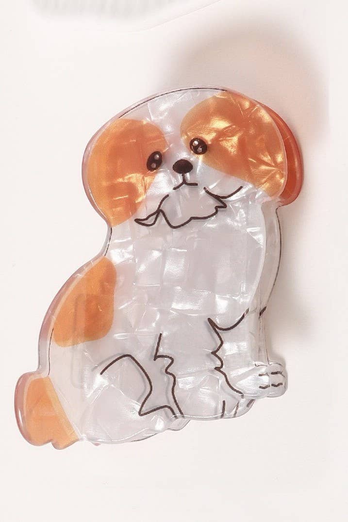 Jumbo Dog Hair Clips Claw - Lavender Hills BeautyJosslyn by Wall to Wall40H1008-BRWWHT