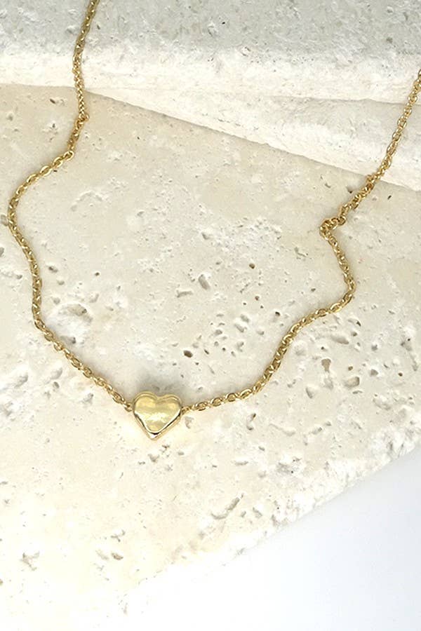 Classic Mini Heart Necklace - Lavender Hills BeautyJosslyn by Wall to Wall47N15737-HEART-GLD