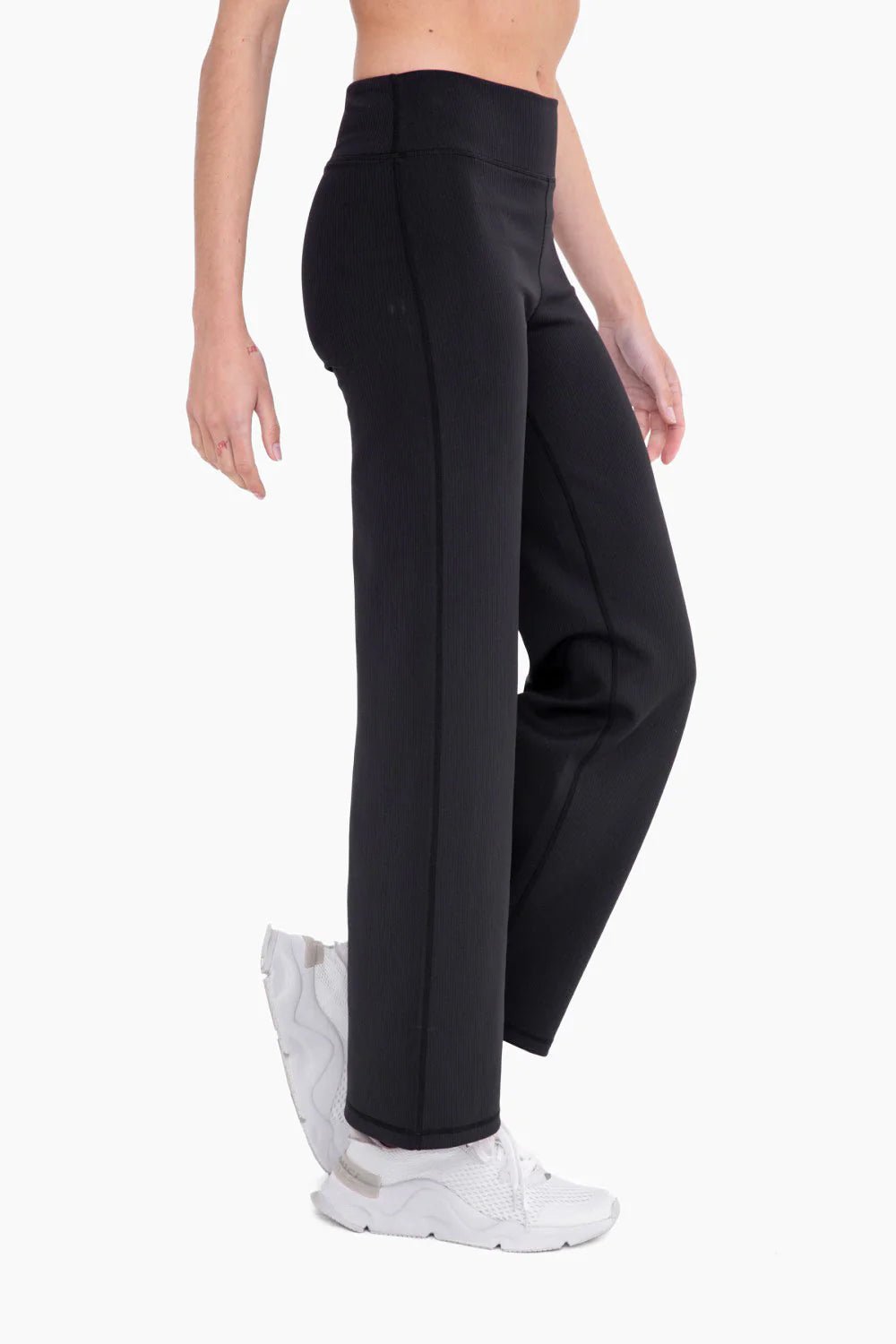 Daylight Ribbed Wide Leg Pants - Lavender Hills BeautyMono BAPH6366 - BLK - S