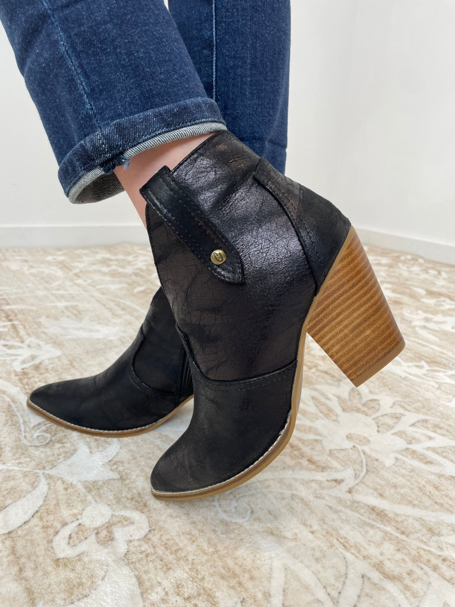 Corkys Footwear Bar Hoppin Bootie - Black - Lavender Hills BeautyCorkys Footwear80 - 0253 - BLCK - 6