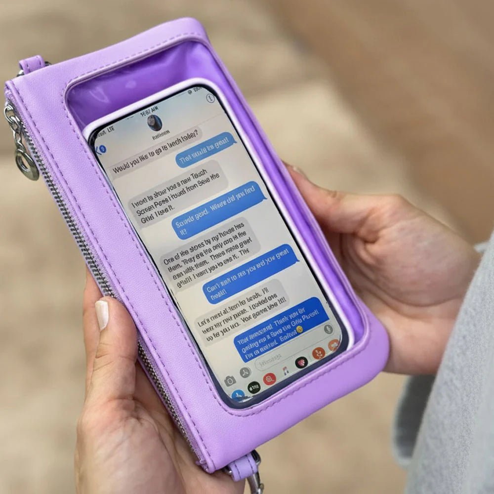 Bella RFID Touch Screen Crossbody Purse - Lavender Hills BeautySave The GirlsBL-1006CT