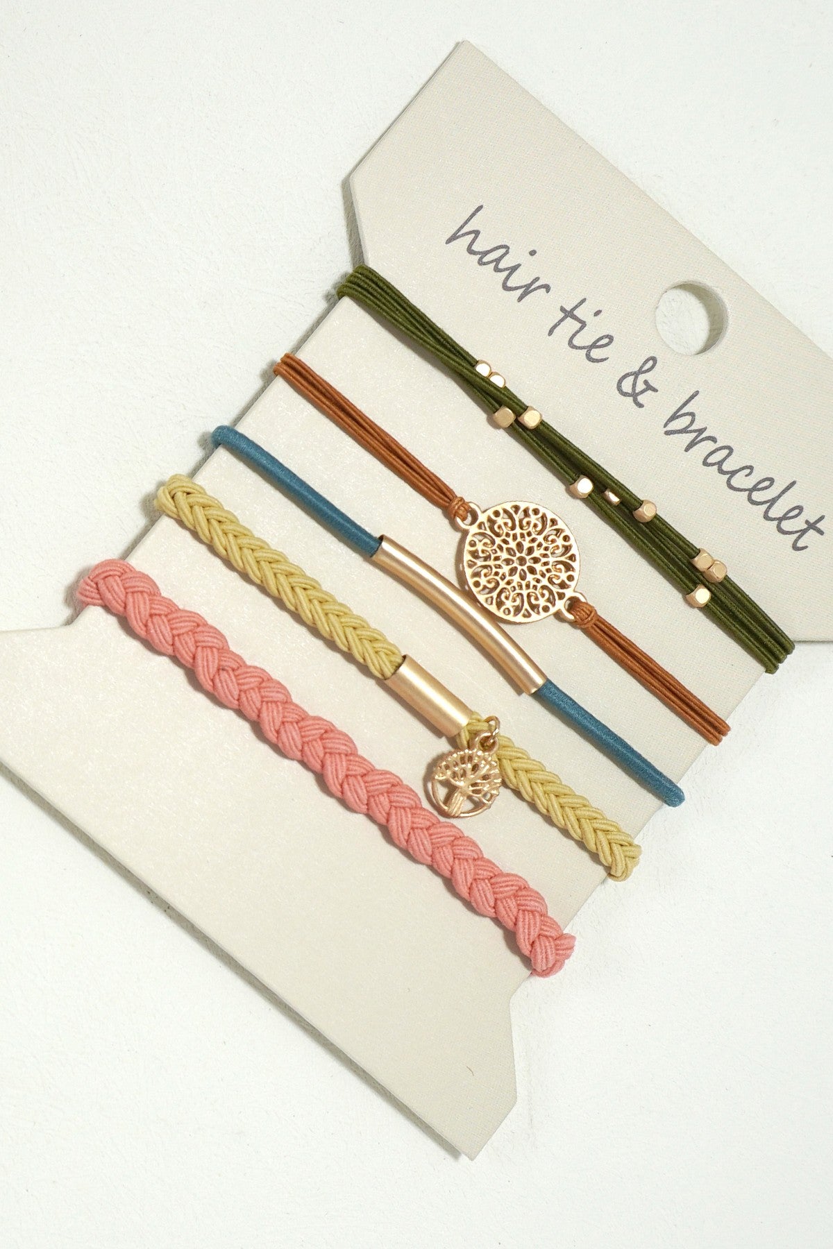 Boho Lux Hair Tie & Bracelet Set