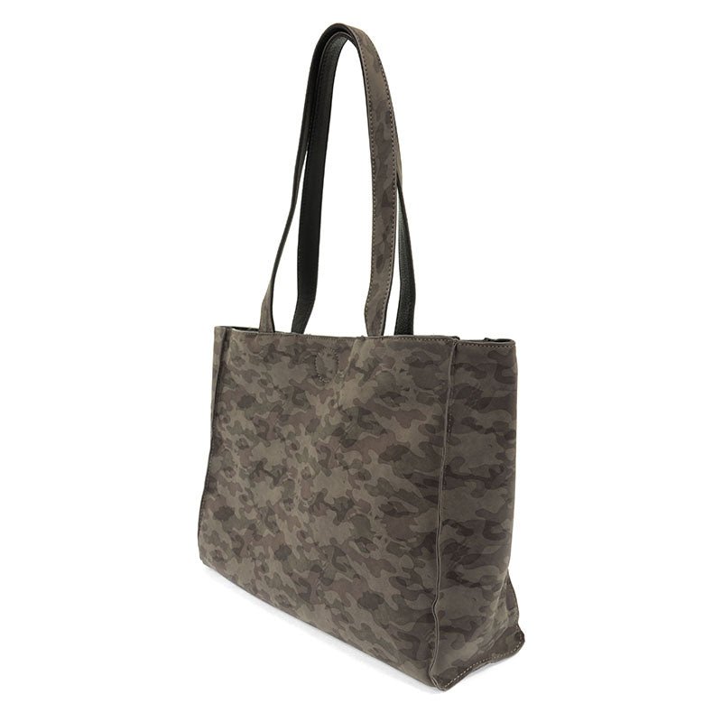 Camo/Black Reversible Tote Bag - Lavender Hills BeautyJoy Susan