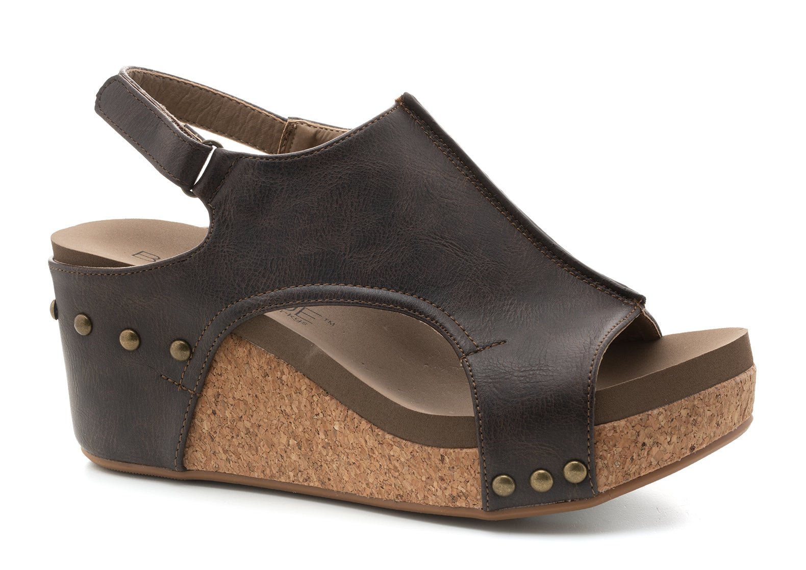 Corky's Footwear Carley Wedge Sandal - Chocolate Smooth - Lavender Hills BeautyCorkys Footwear