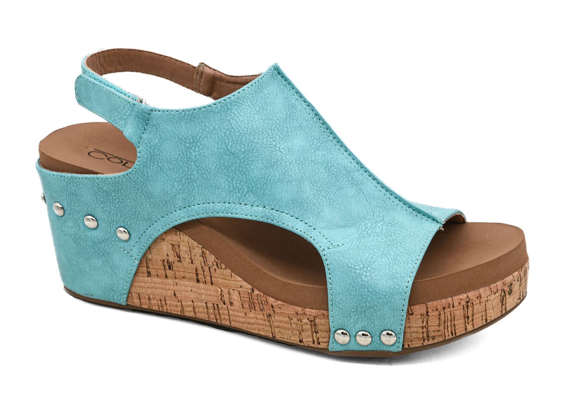 Corky's Footwear Carley Wedge Sandal - Teal - Lavender Hills BeautyCorkys Footwear30 - 5316 - TEAL - 6