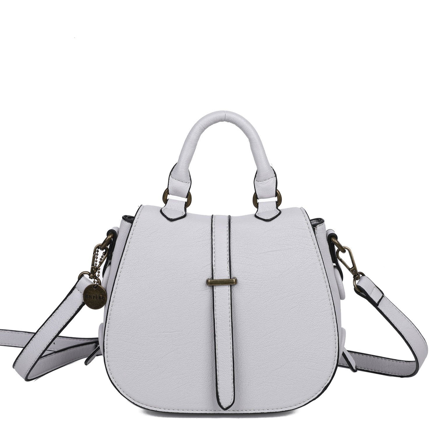 Carli Crossbody Handbag Purse - Fossil Grey | Vegan Leather - Lavender Hills BeautyAmpere CreationsC125-FGR