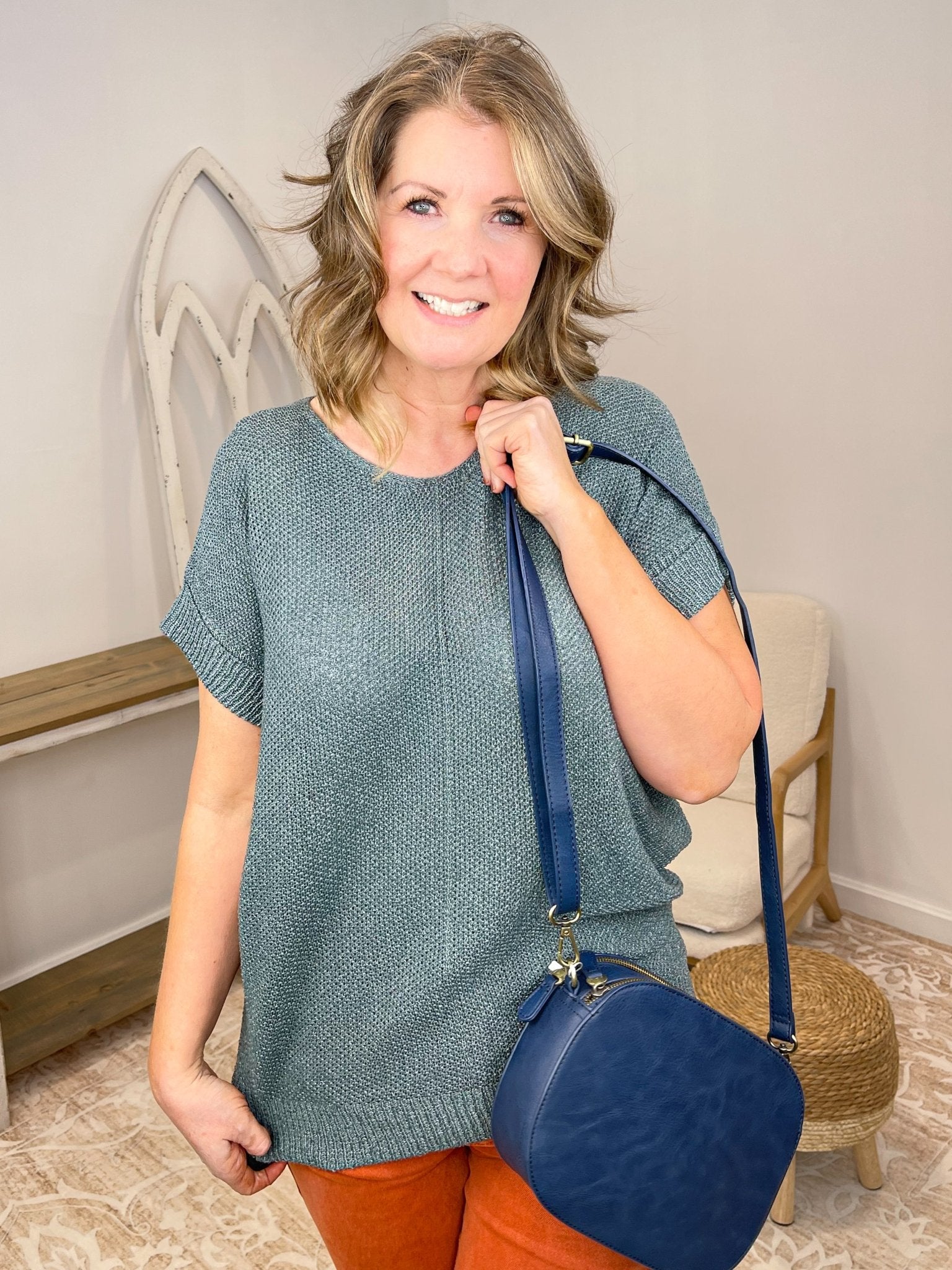 Nora Large Double Zip Camera Bag Purse - Lavender Hills BeautyJoy SusanL8202-07