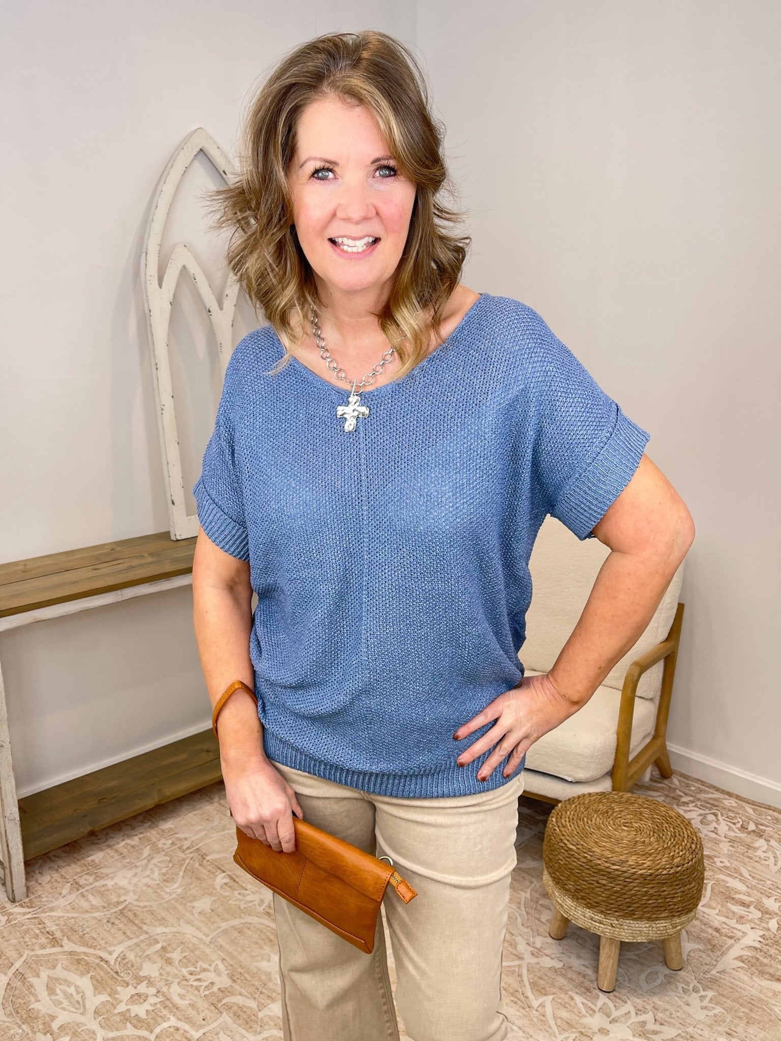 Kiara Foldover Convertible Crossbody Purse - Lavender Hills BeautyJoy SusanL8129-S64