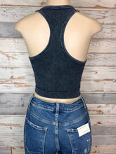 Load image into Gallery viewer, Chic Plus High Neck Racerback Brami Cropped Tank Top - Black
