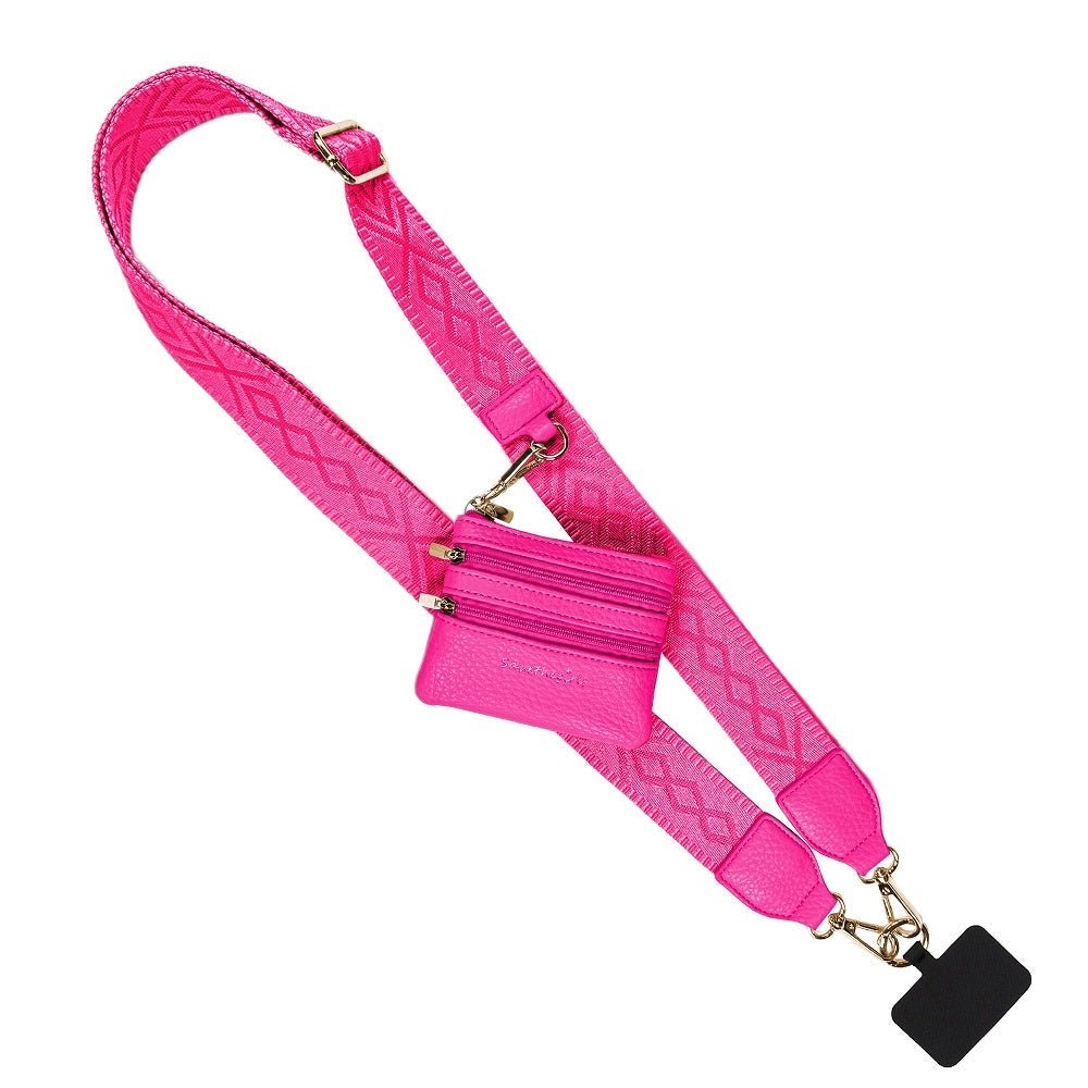 Clip & Go Strap with Zippered Pouch Classic - Magneta - Lavender Hills BeautySave The GirlsCG-1089MG