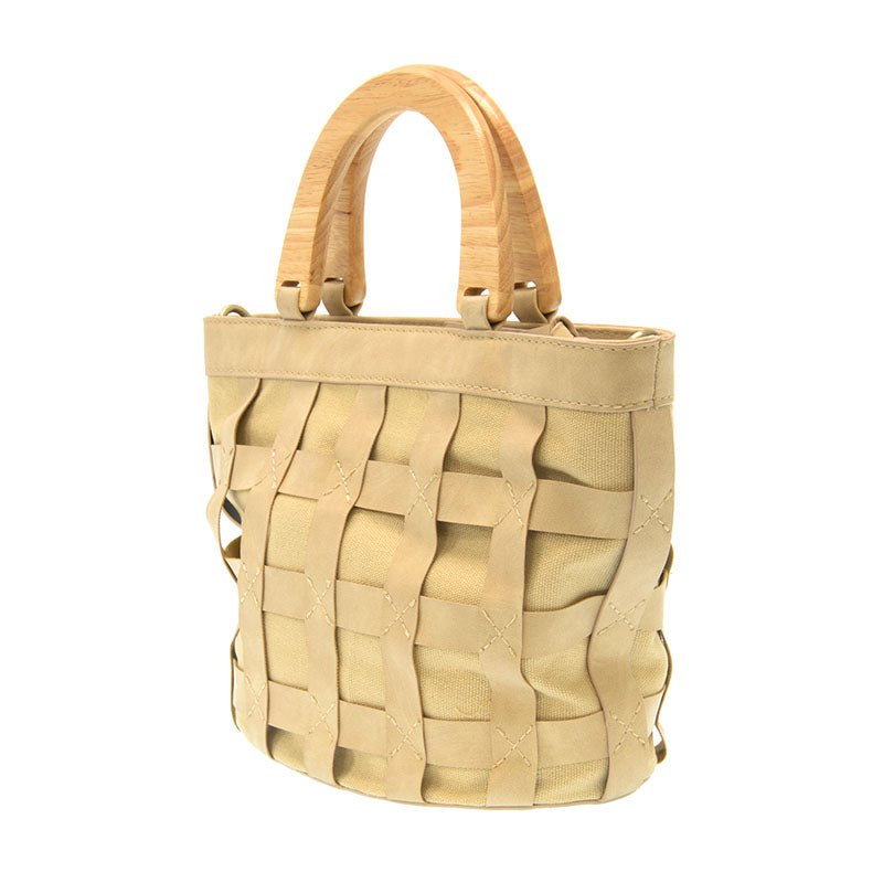Cora Cage Wood Handle Crossody Handbag Purse - Lavender Hills BeautyJoy SusanL8150-14