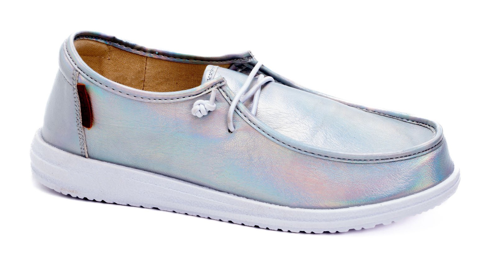 Kayak Slip-on Sneaker Shoe - Silver Iridescent - Lavender Hills BeautyCorkys Footwear51-0127-SLIR-U-6