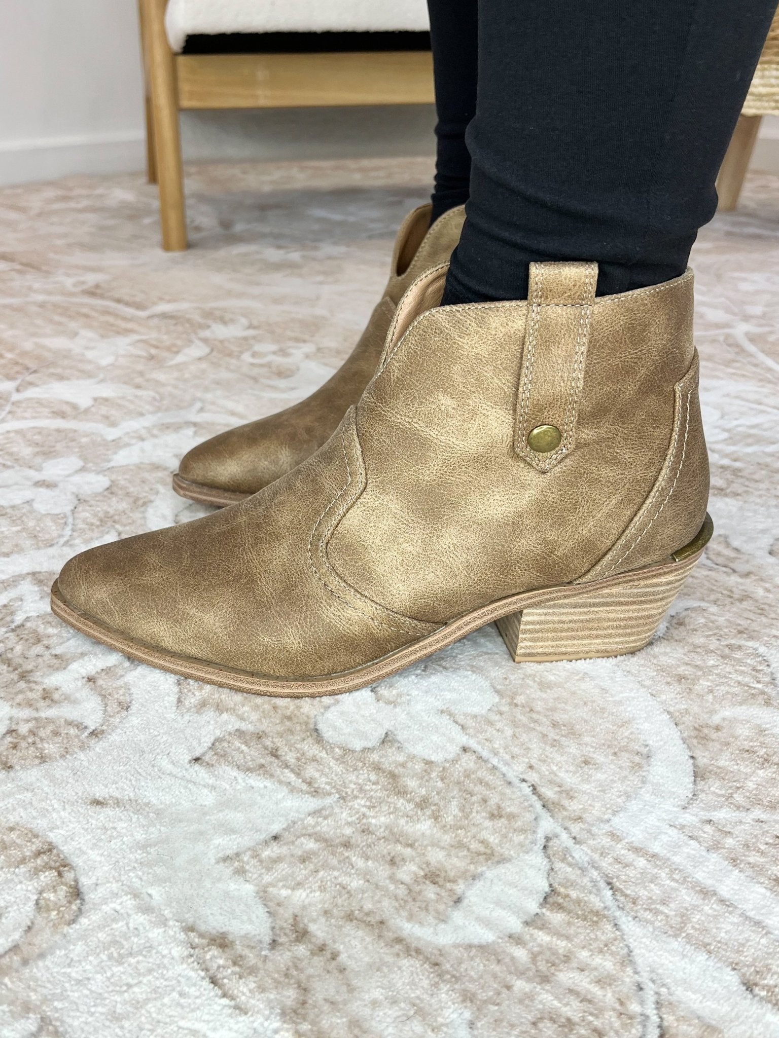 Corkys Footwear Closing Time Bootie - Tan - Lavender Hills BeautyCorkys Footwear80 - 0267 - TAN - 6