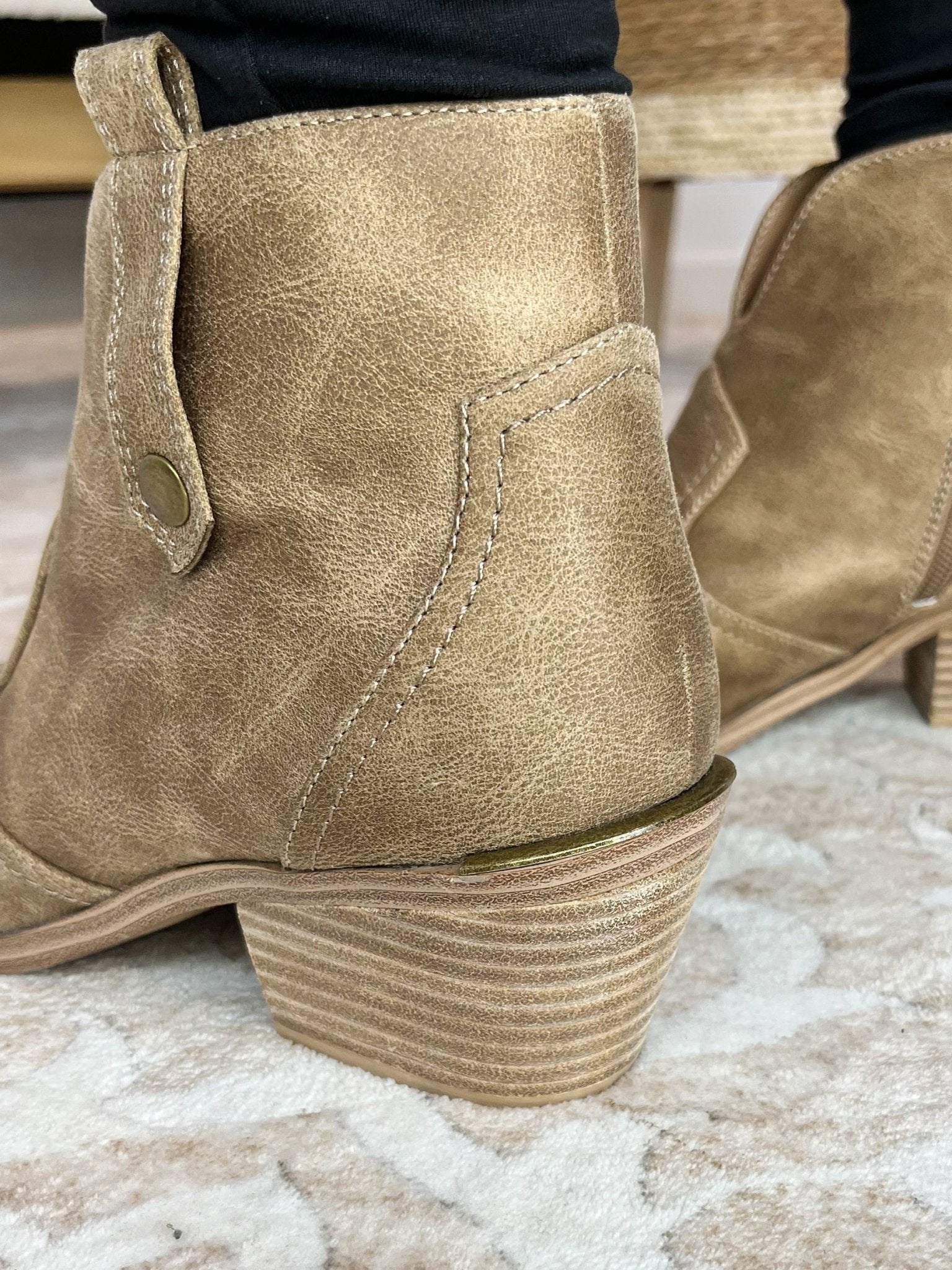 Corkys Footwear Closing Time Bootie - Tan - Lavender Hills BeautyCorkys Footwear80 - 0267 - TAN - 6
