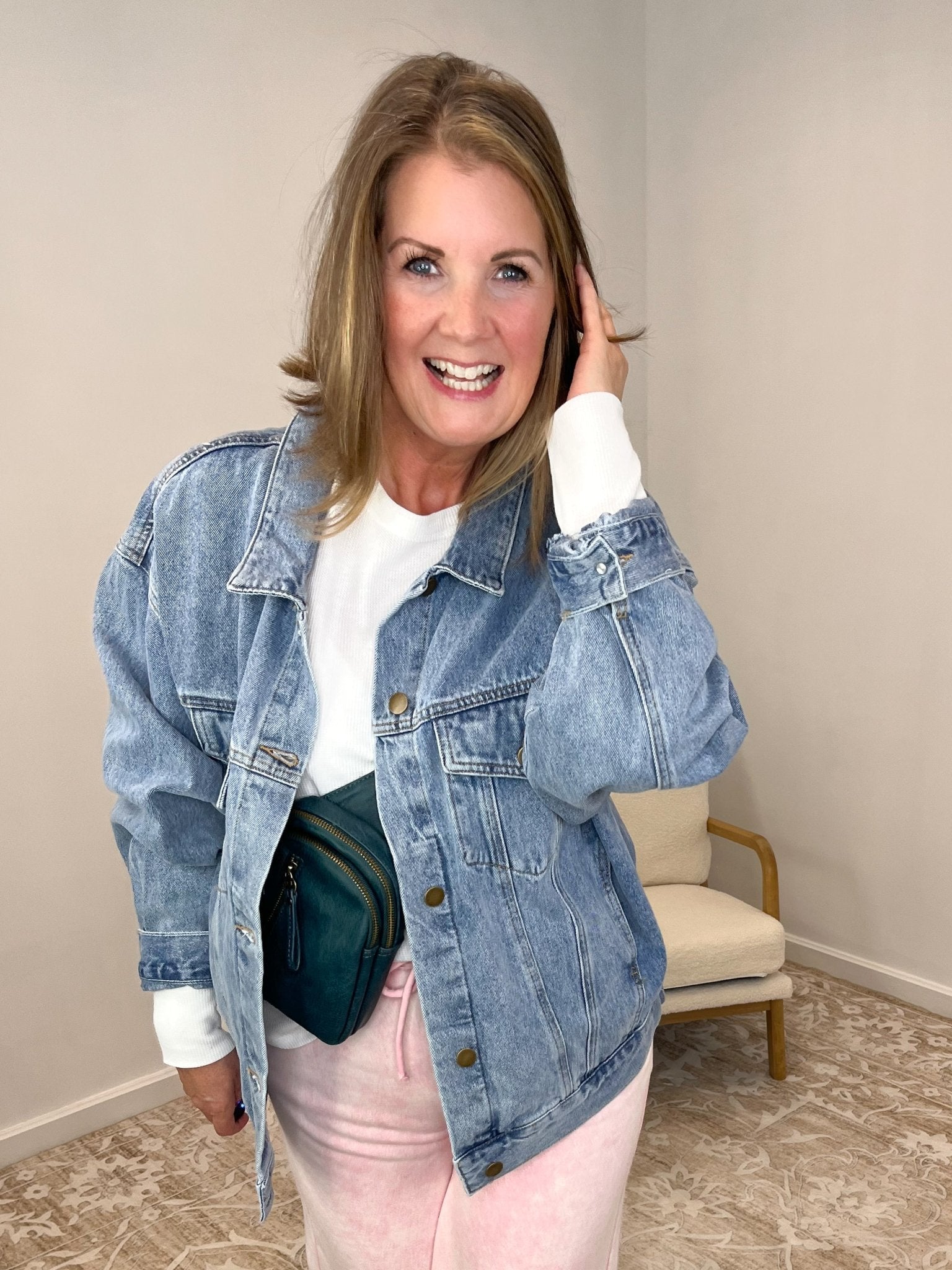 Dad's Oversized Old School Jean Classic Denim Jacket