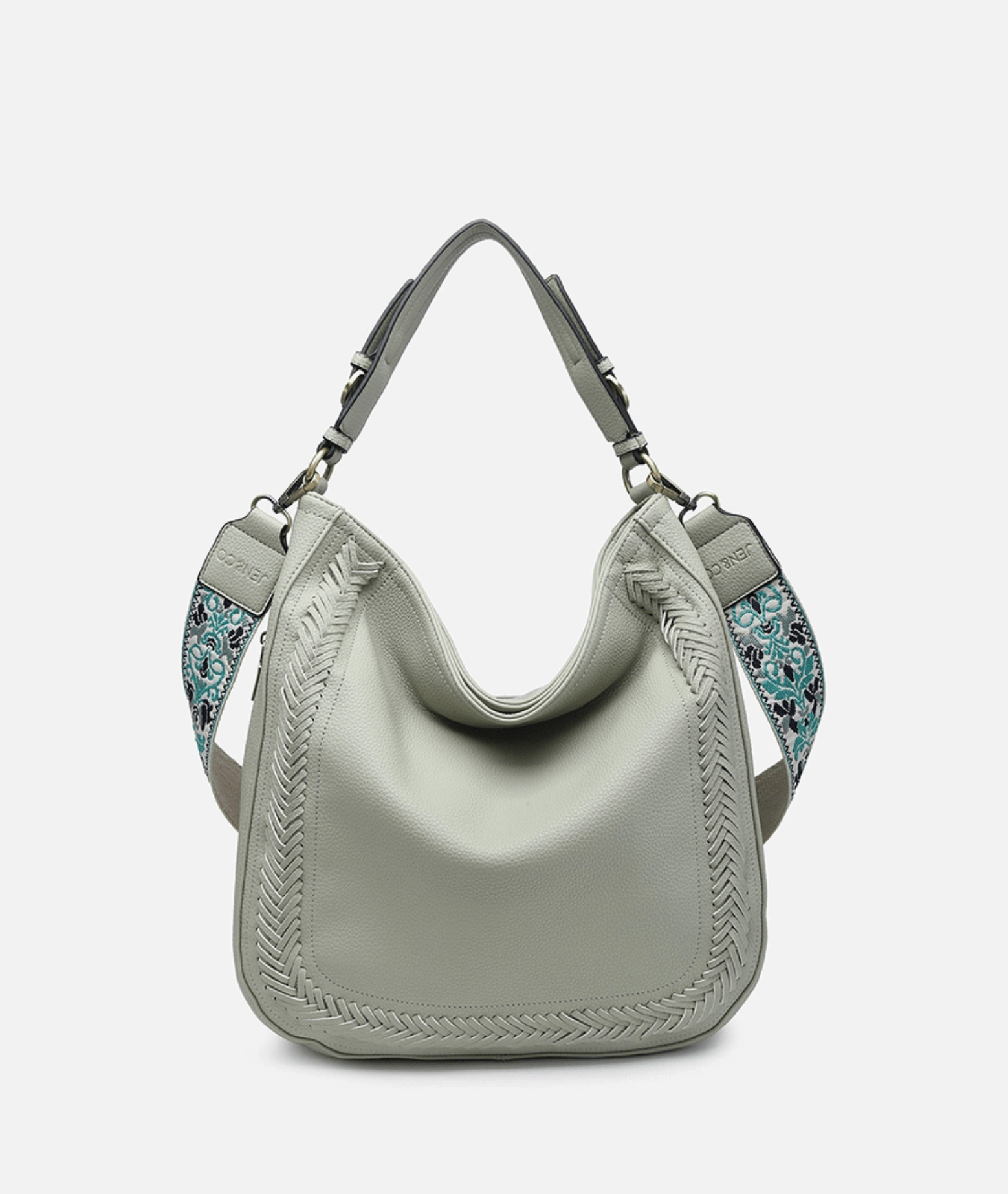 Dakota Hobo/Crossbody w/ Guitar Strap - Light Sage - Lavender Hills BeautyJen & CoM2049 - LSG