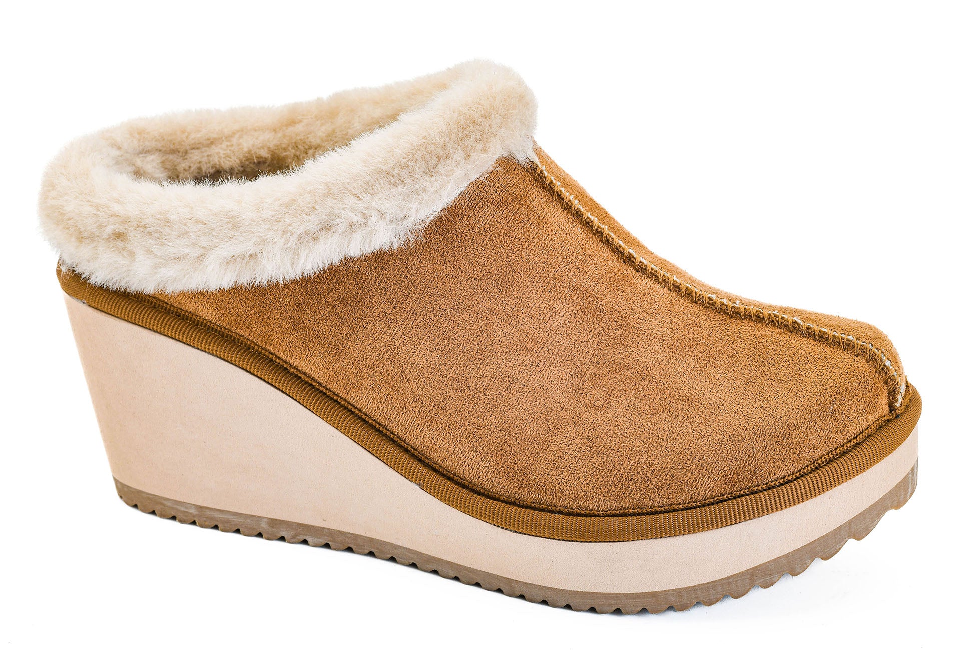 Corkys Footwear Easy Going Fur Lined Clog Shoes - Tobacco - Lavender Hills BeautyCorkys Footwear10 - 0247 - TBFS - 6