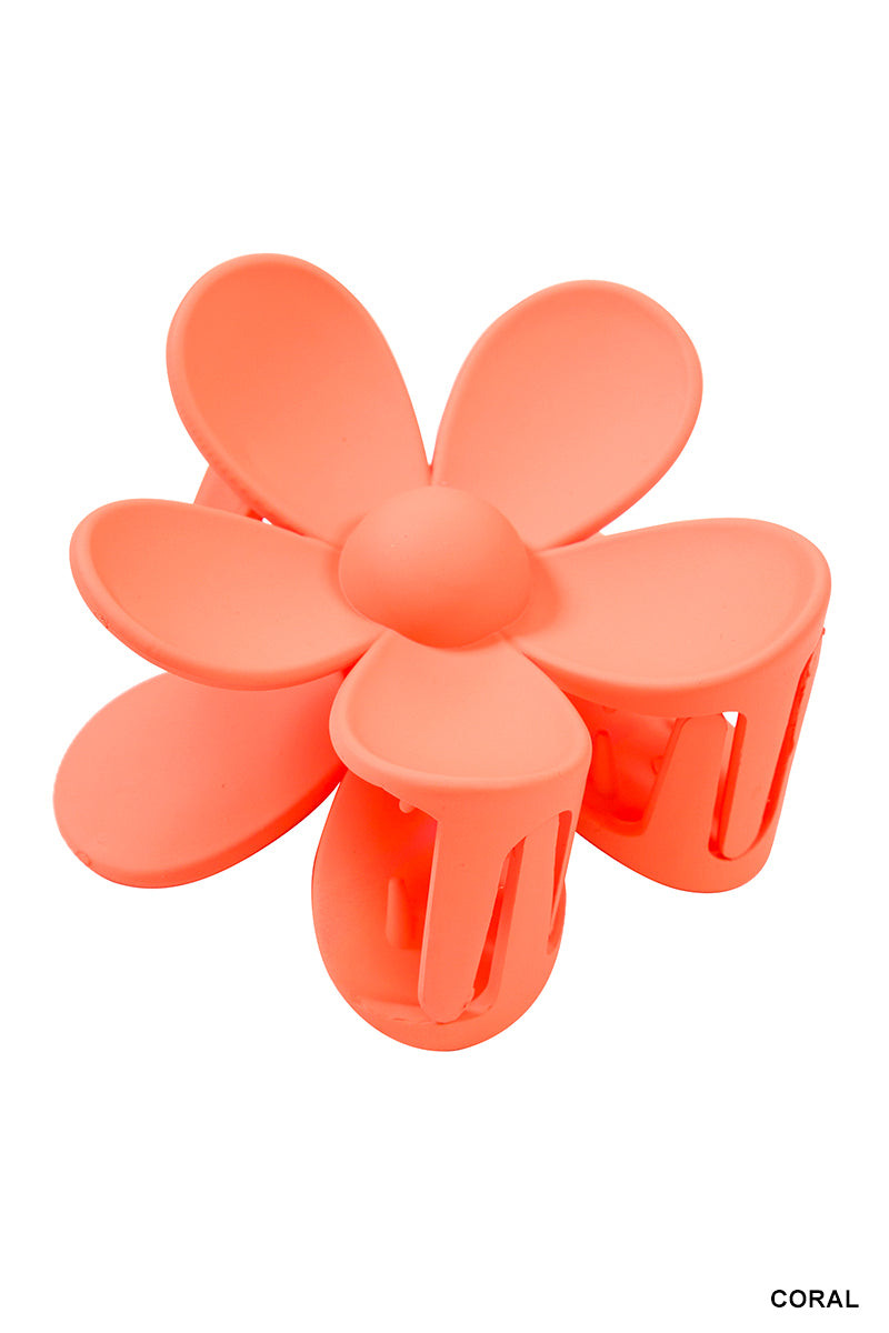 Flower Hair Claw Clip - 3 inch