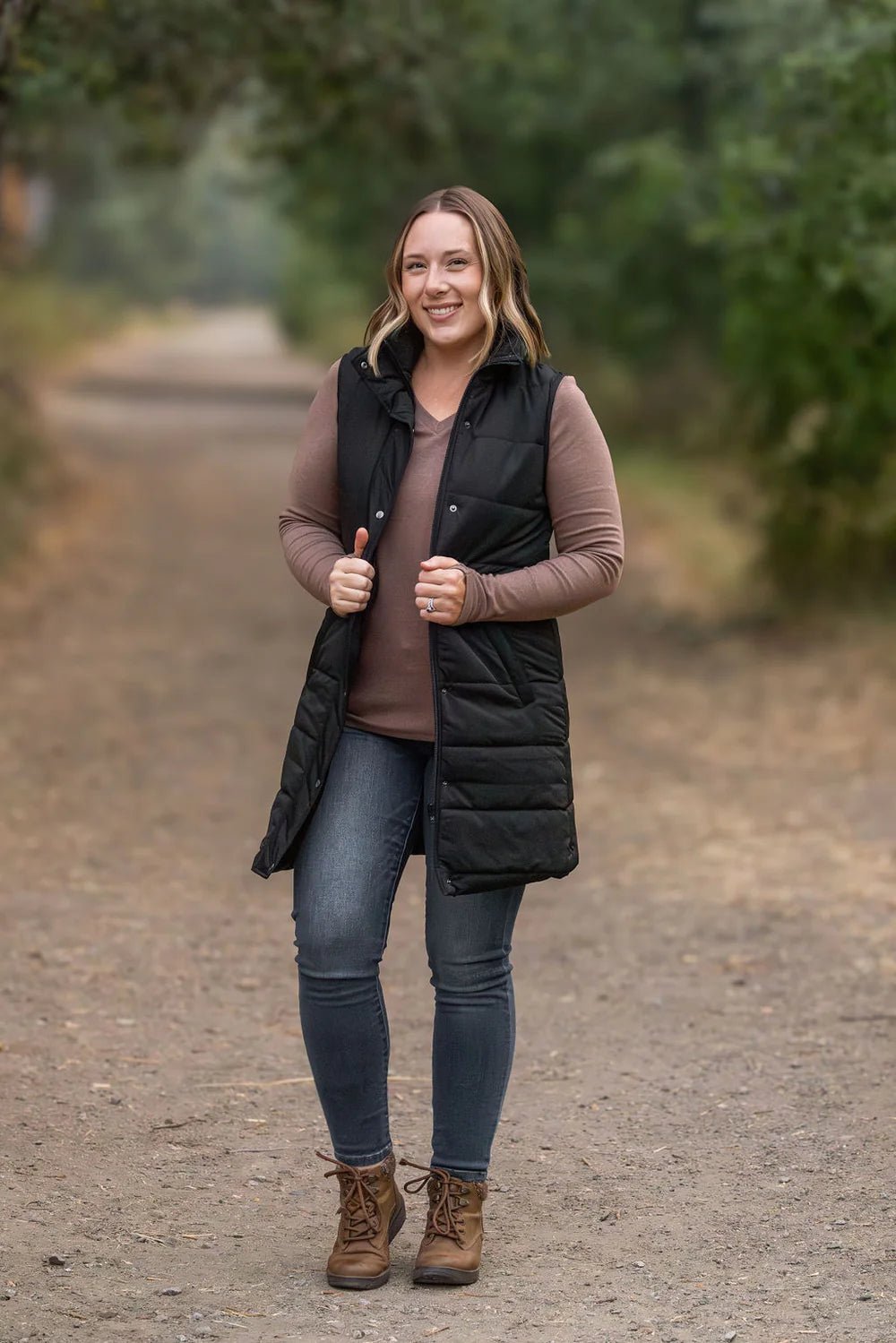 Harlow Long Vest - Black - Lavender Hills BeautyMichelle MaeHARVST-BLK-S