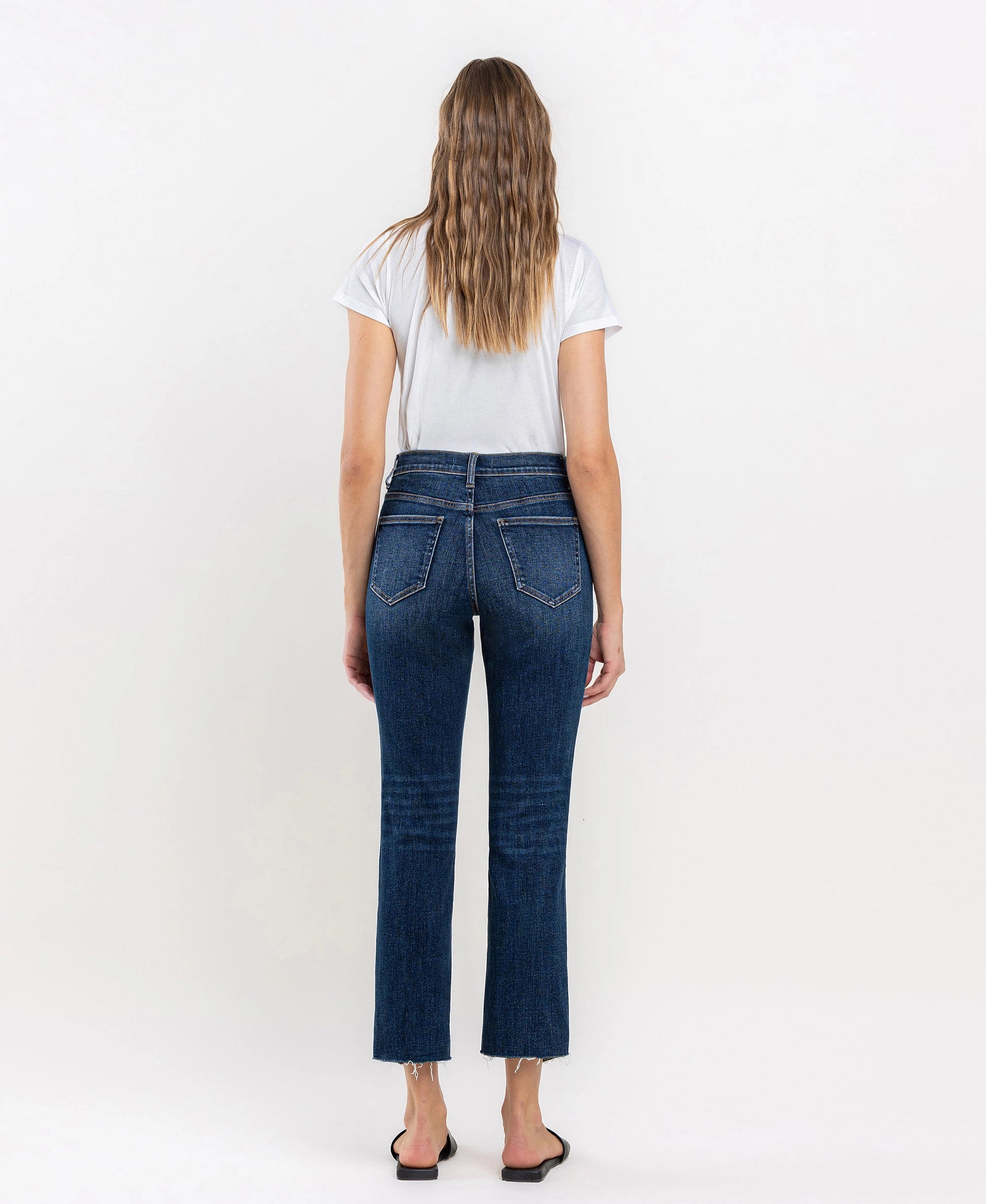 Vervet by Flying Monkey Immaculately Color Block Crop Straight Jeans Vervet by Flying Monkey