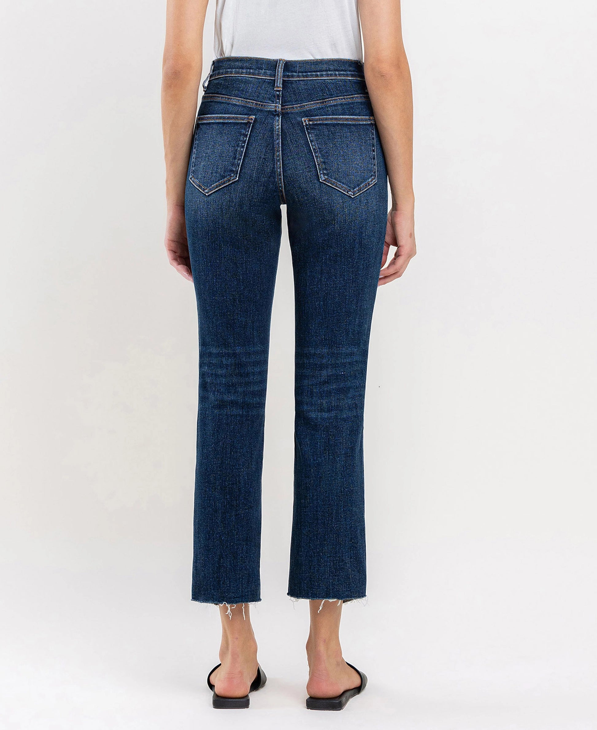 Vervet by Flying Monkey Immaculately Color Block Crop Straight Jeans Vervet by Flying Monkey