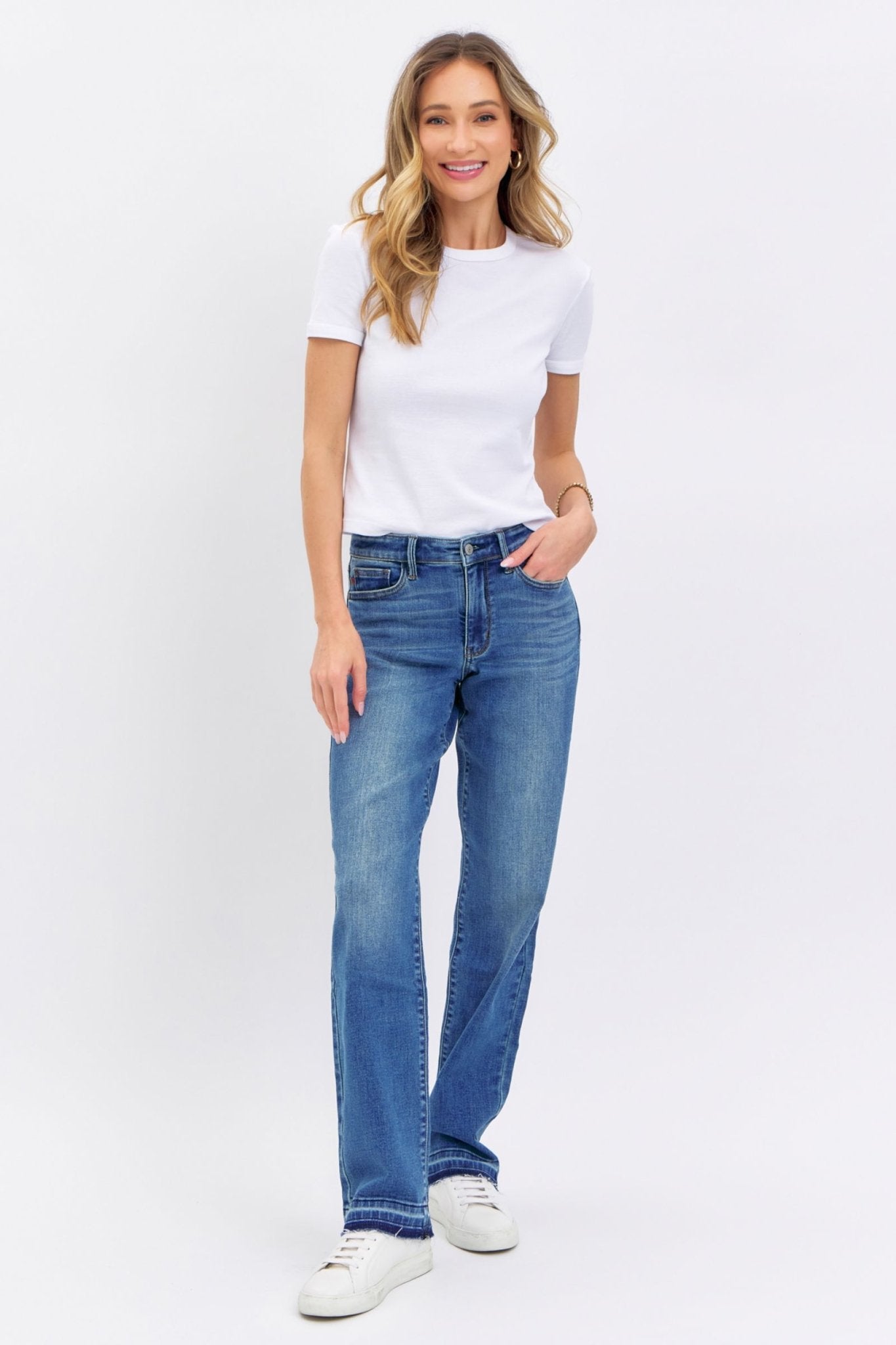 Judy Blue Glory Days Dad Mid - Rise Release Hem Jean - Lavender Hills BeautyJudy Blue82465REG - 1