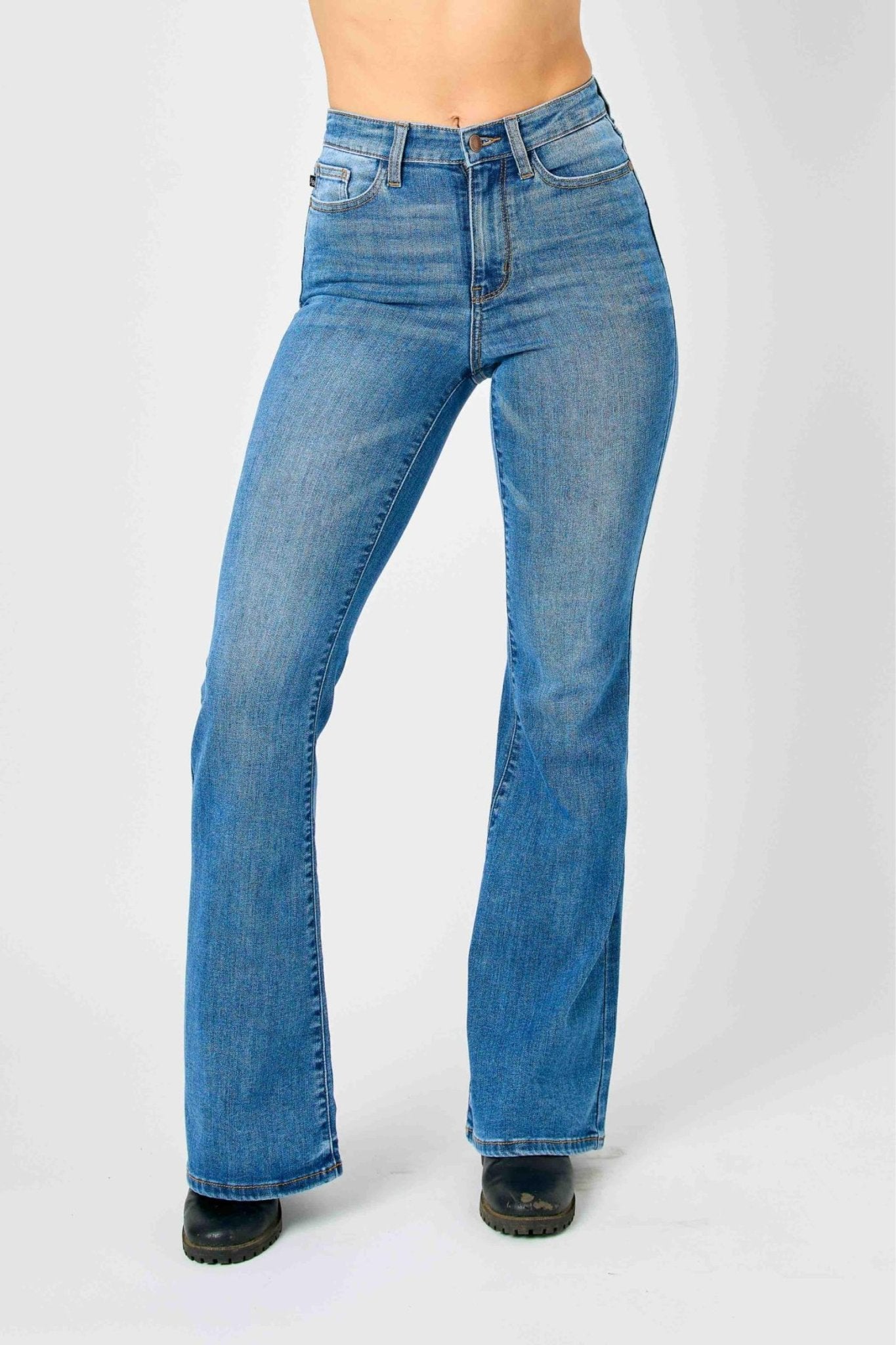 Judy Blue Harlow High Rise Mini Flare Jean - Lavender Hills BeautyJudy Blue82588REG - 03