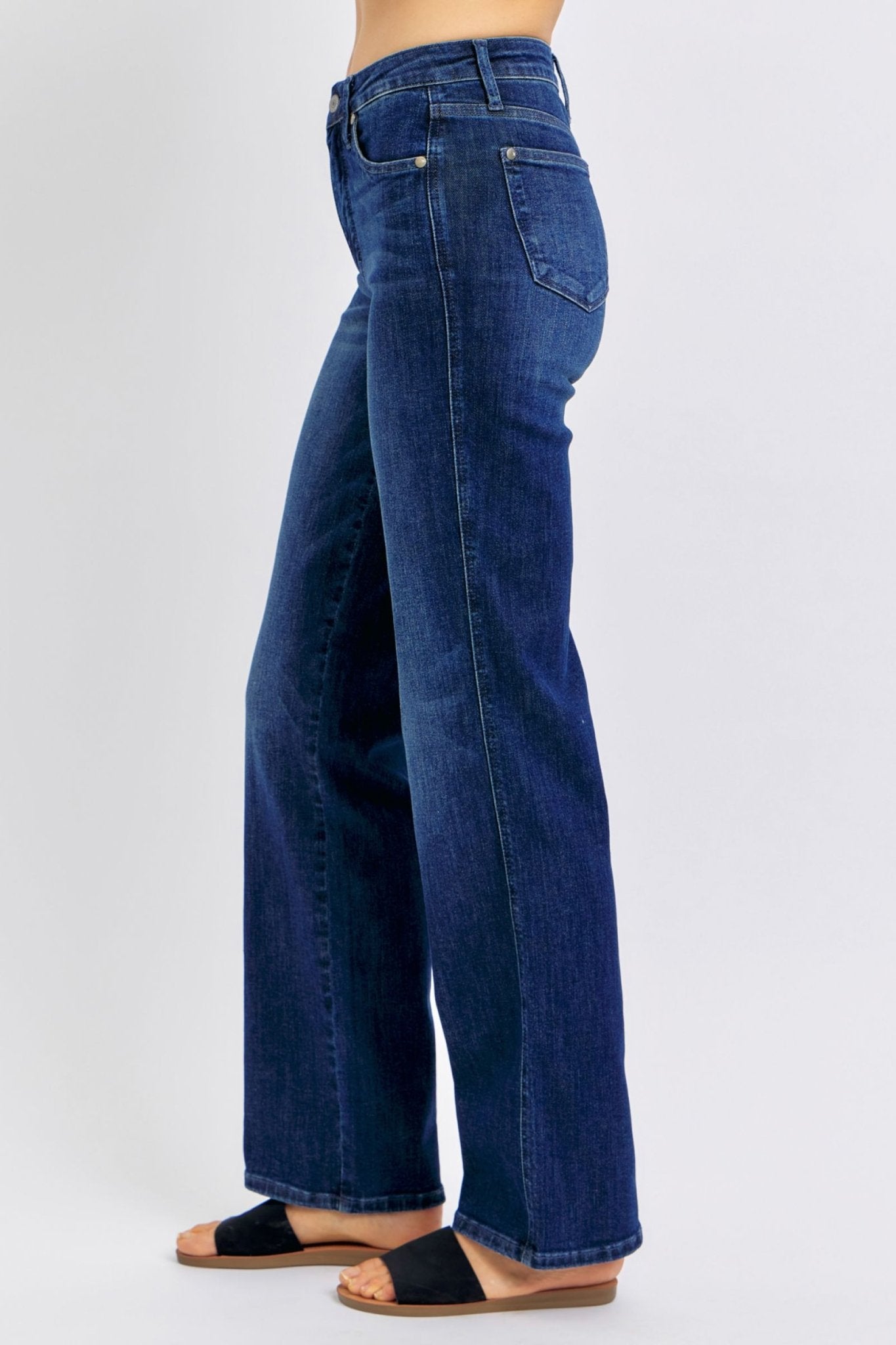 Judy Blue Janie Tummy Control Classic Straight Jeans - Lavender Hills BeautyJudy Blue88861REG - 00