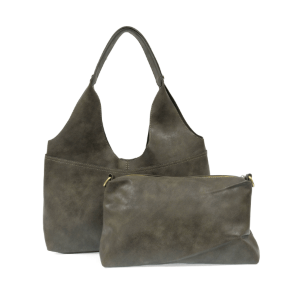 Val 4 - Pocket Hobo Bag With Removable Crossbody Purse Handbag - Lavender Hills BeautyJoy SusanL8137-16