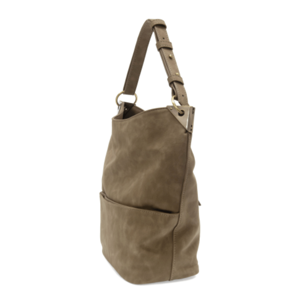 Darcy Zip Front Bucket Bag Purse - Lavender Hills BeautyJoy SusanL8183-00