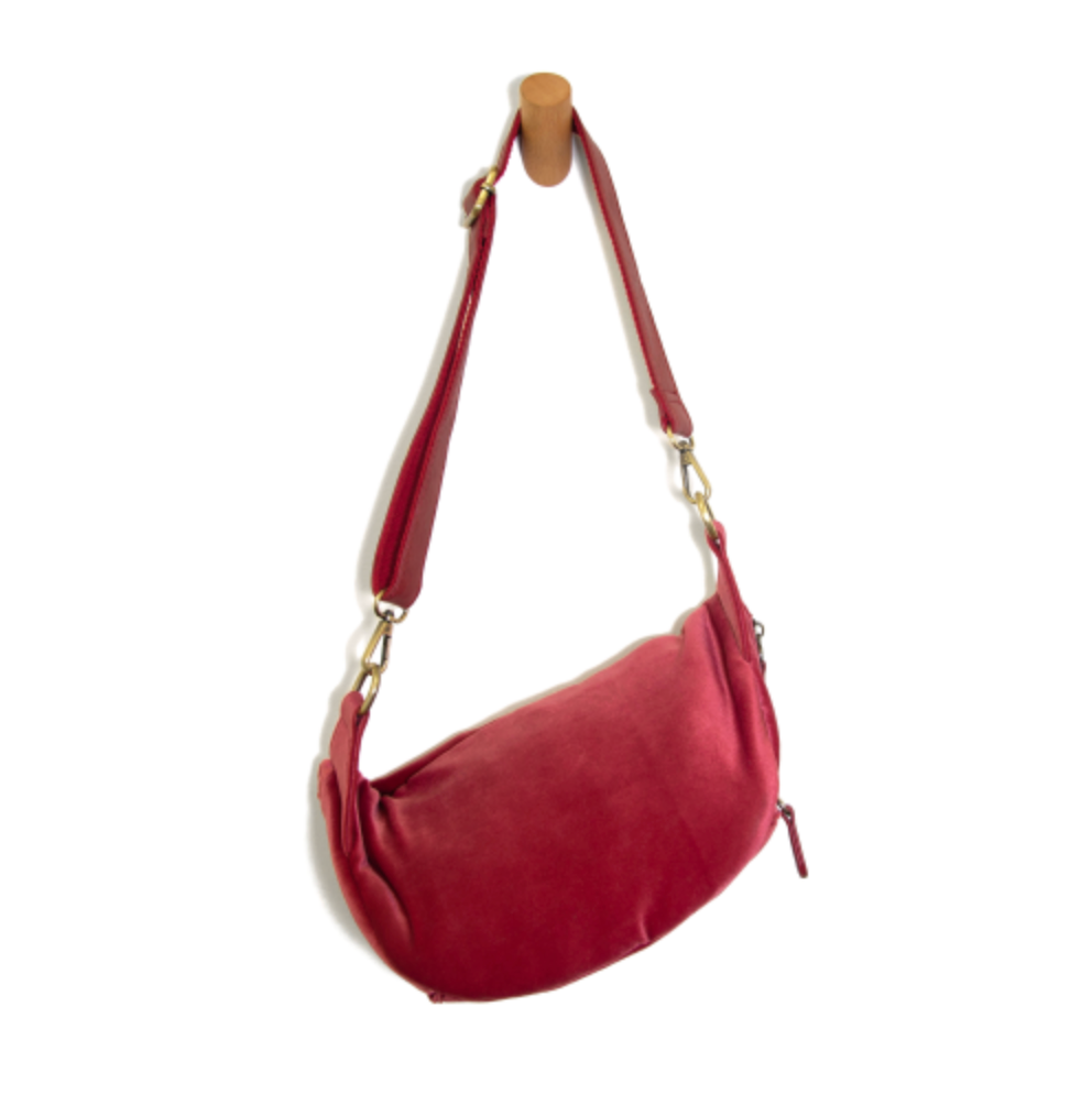 Velvet Sling Belt Bag