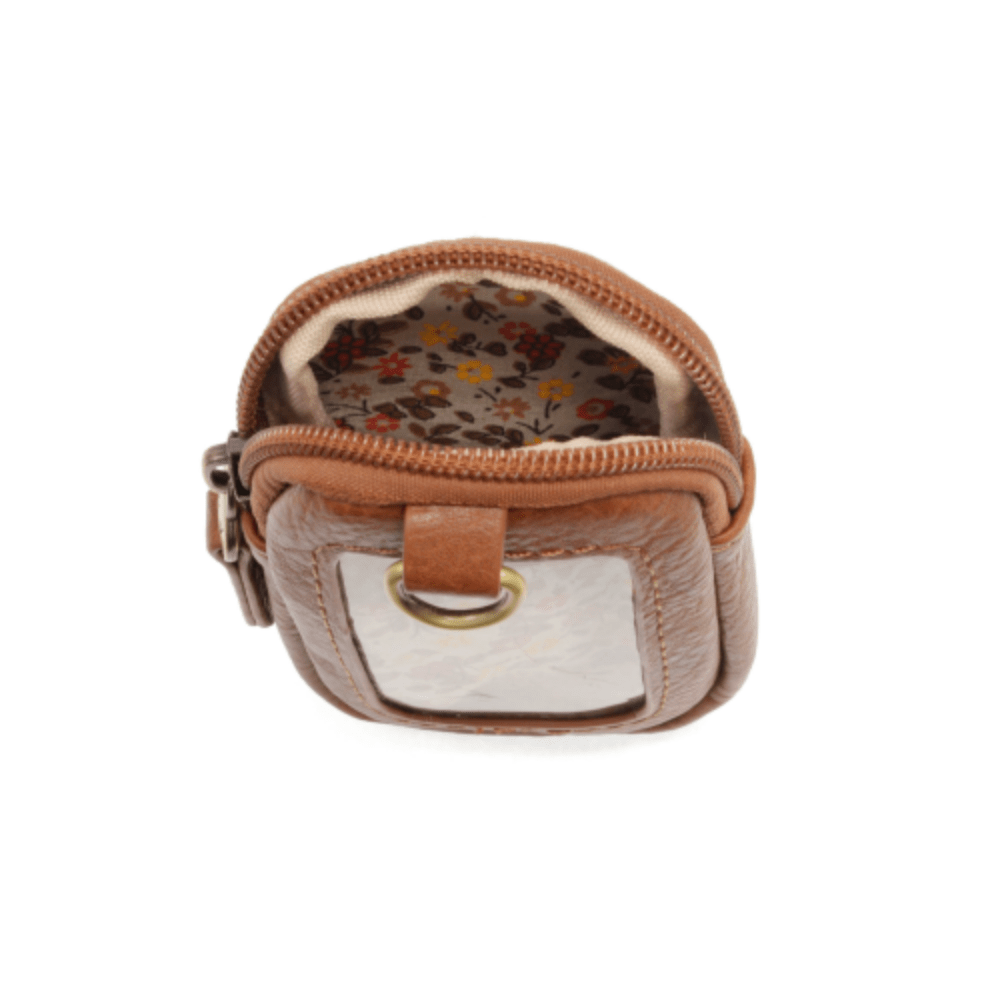 Minnie Zipper Pouch with Keyring - Saddle - Lavender Hills BeautyJoy SusanL8241-62