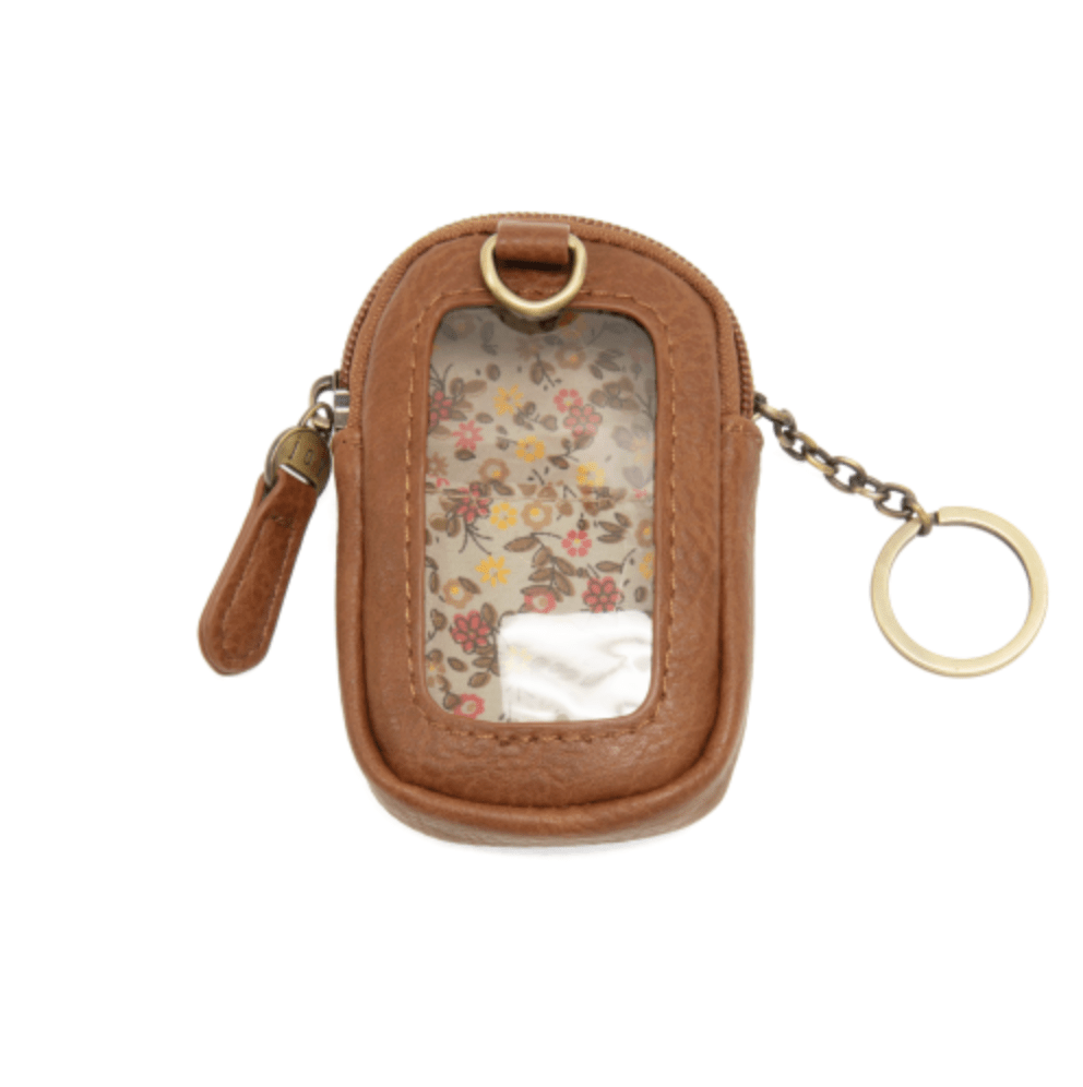 Minnie Zipper Pouch with Keyring - Saddle - Lavender Hills BeautyJoy SusanL8241-62