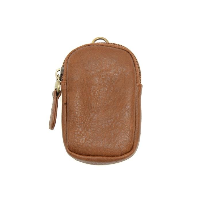 Minnie Zipper Pouch with Keyring - Saddle - Lavender Hills BeautyJoy SusanL8241-62