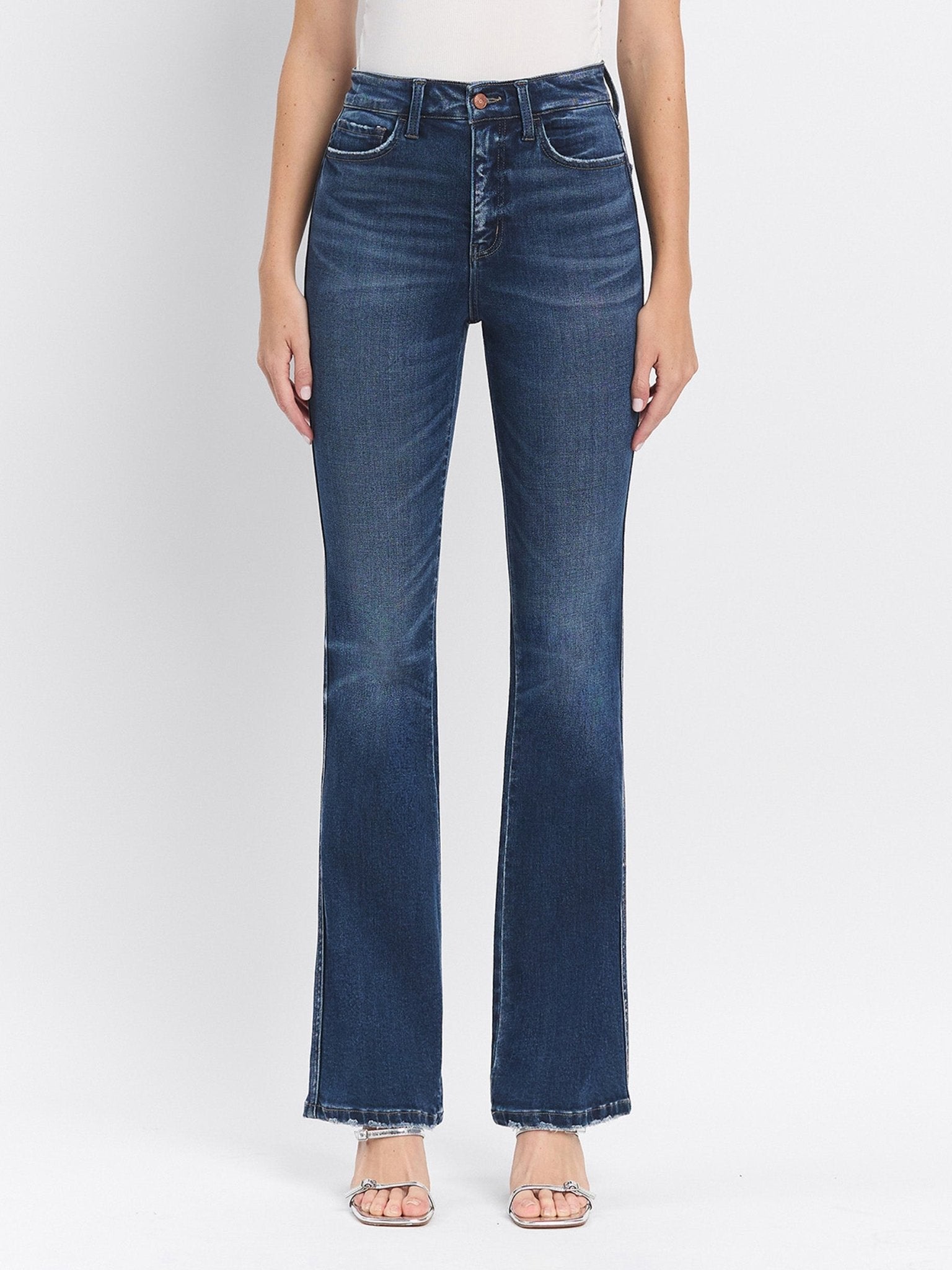 Lovervet by Vervet Sufficed Tummy Control Bootcut Jeans - Lavender Hills BeautyLovervet by VervetLV1449 - 25