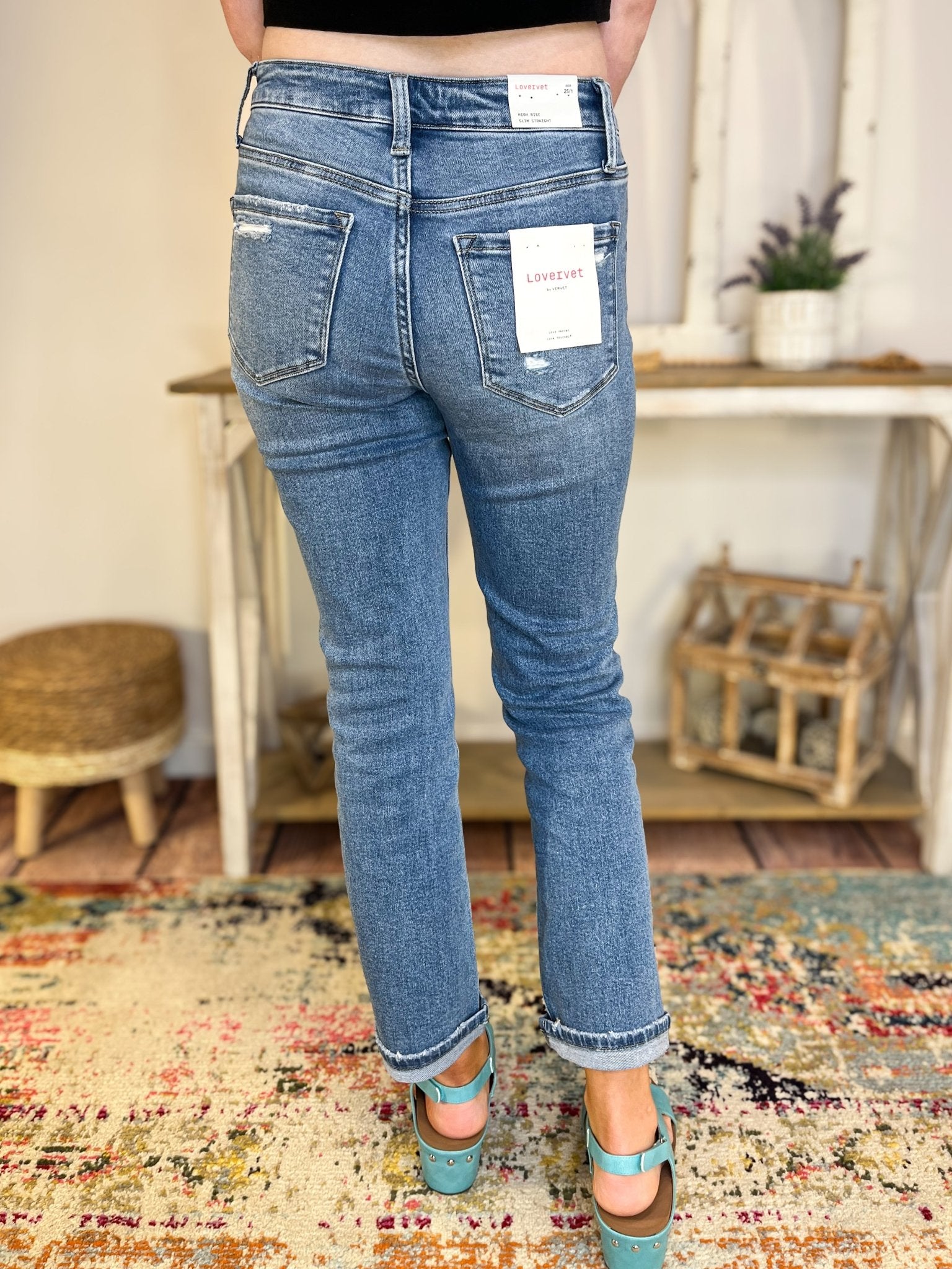 Lovervet by Vervet Apotheosis Slim Straight Jeans - Lavender Hills BeautyLovervet by VervetLV1555 - 25