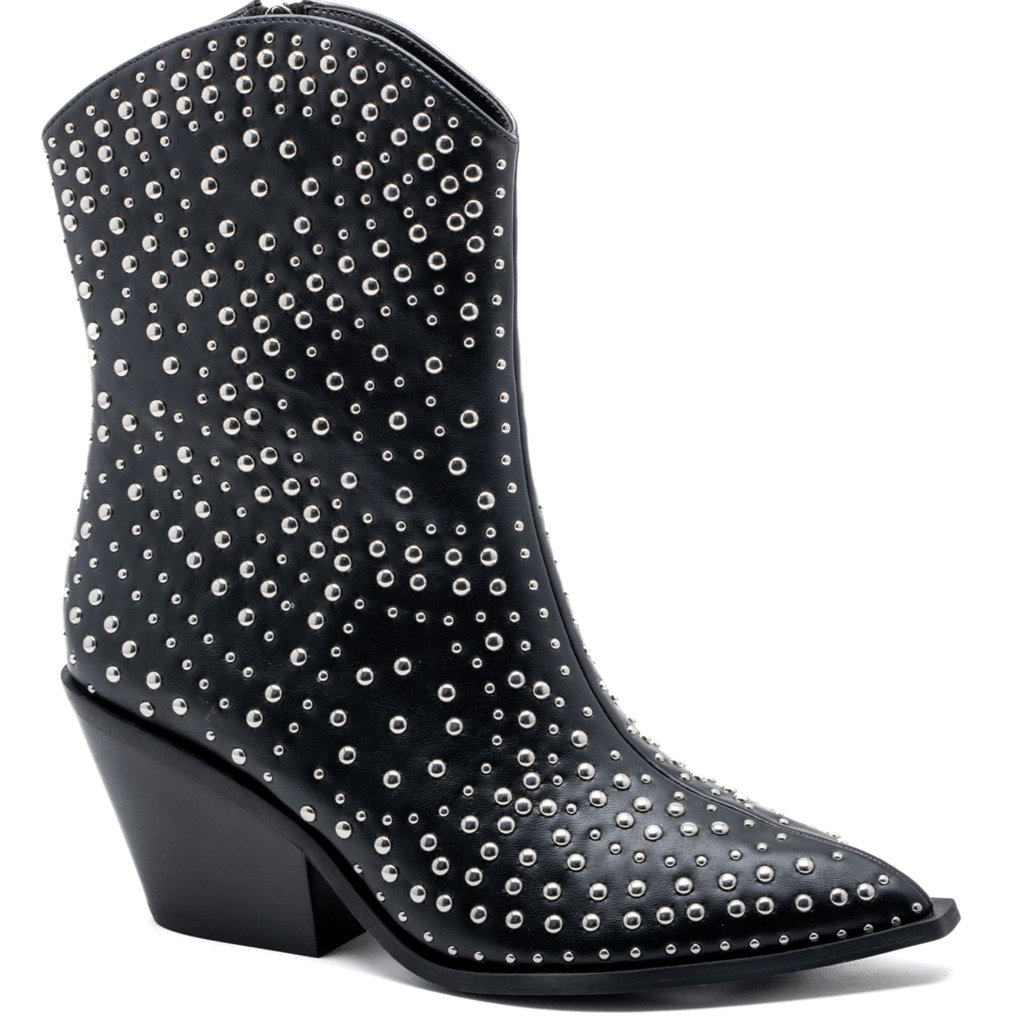 Lowlights Boot with Silver Studs - Black - Lavender Hills BeautyCorkys Footwear