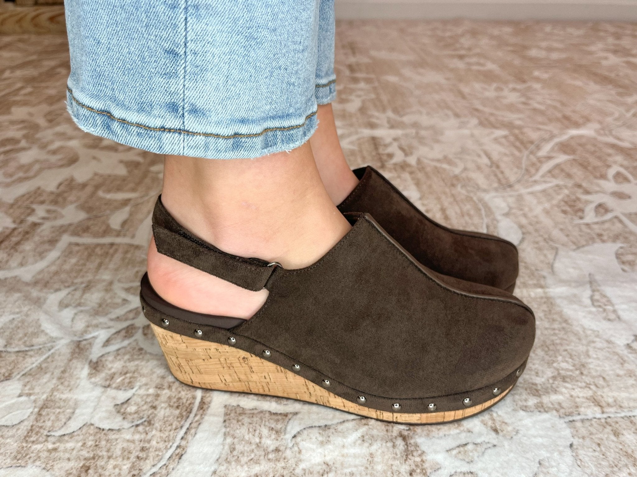 Corkys Footwear Make Em Blush Wedge Sandal Clog - Chocolate - Lavender Hills BeautyCorkys Footwear10 - 0116 - CHFS - 6