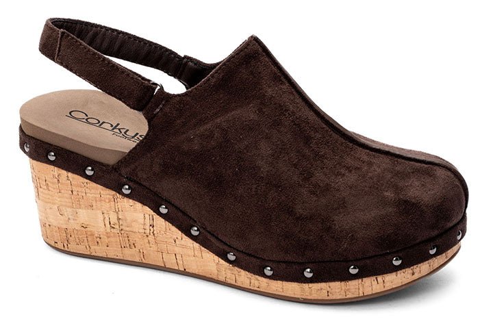 Corkys Footwear Make Em Blush Wedge Sandal Clog - Chocolate - Lavender Hills BeautyCorkys Footwear10 - 0116 - CHFS - 6