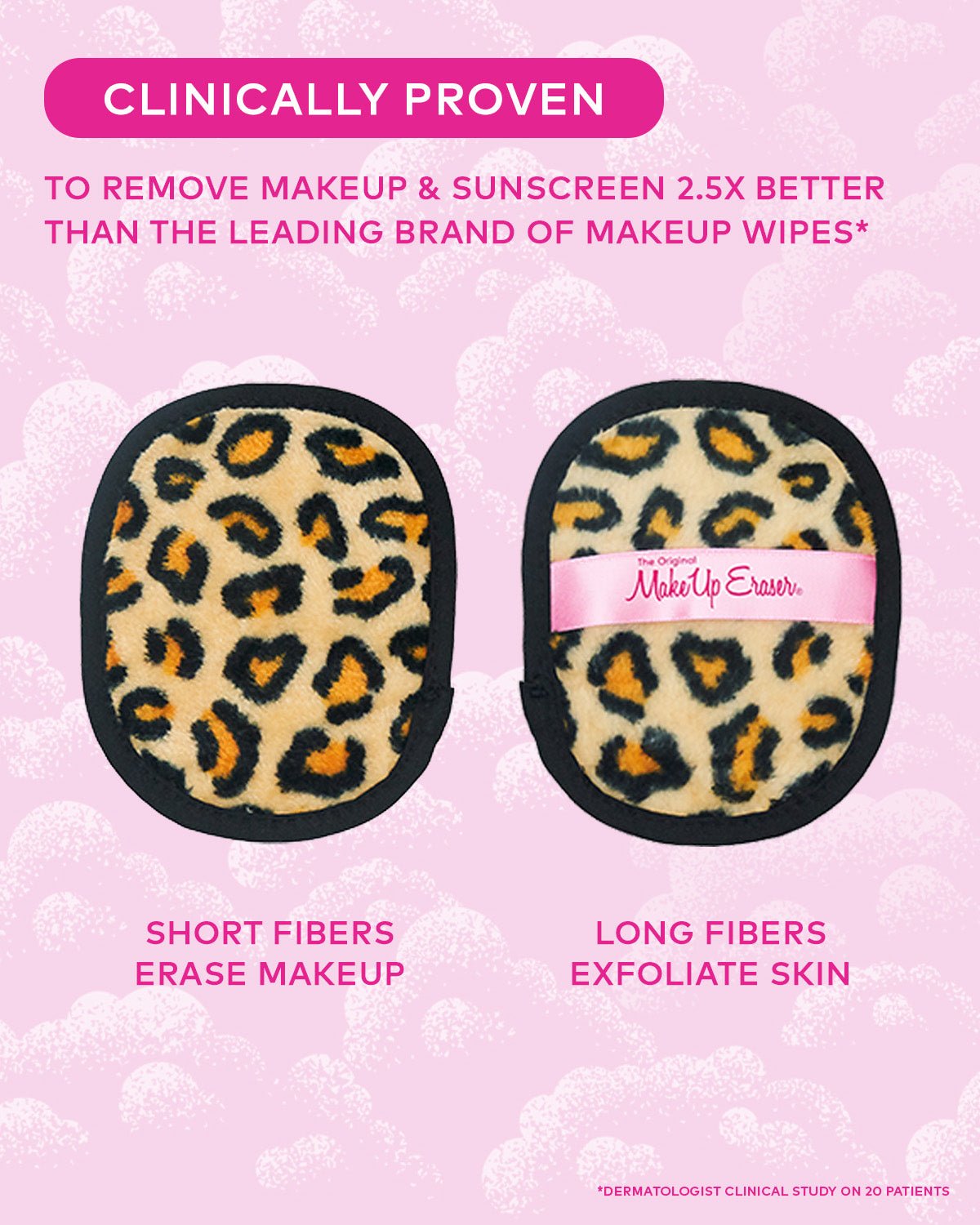 Make Up Eraser Leopard 7-Day Set - Lavender Hills BeautyMakeup EraserRT7DLPRD01