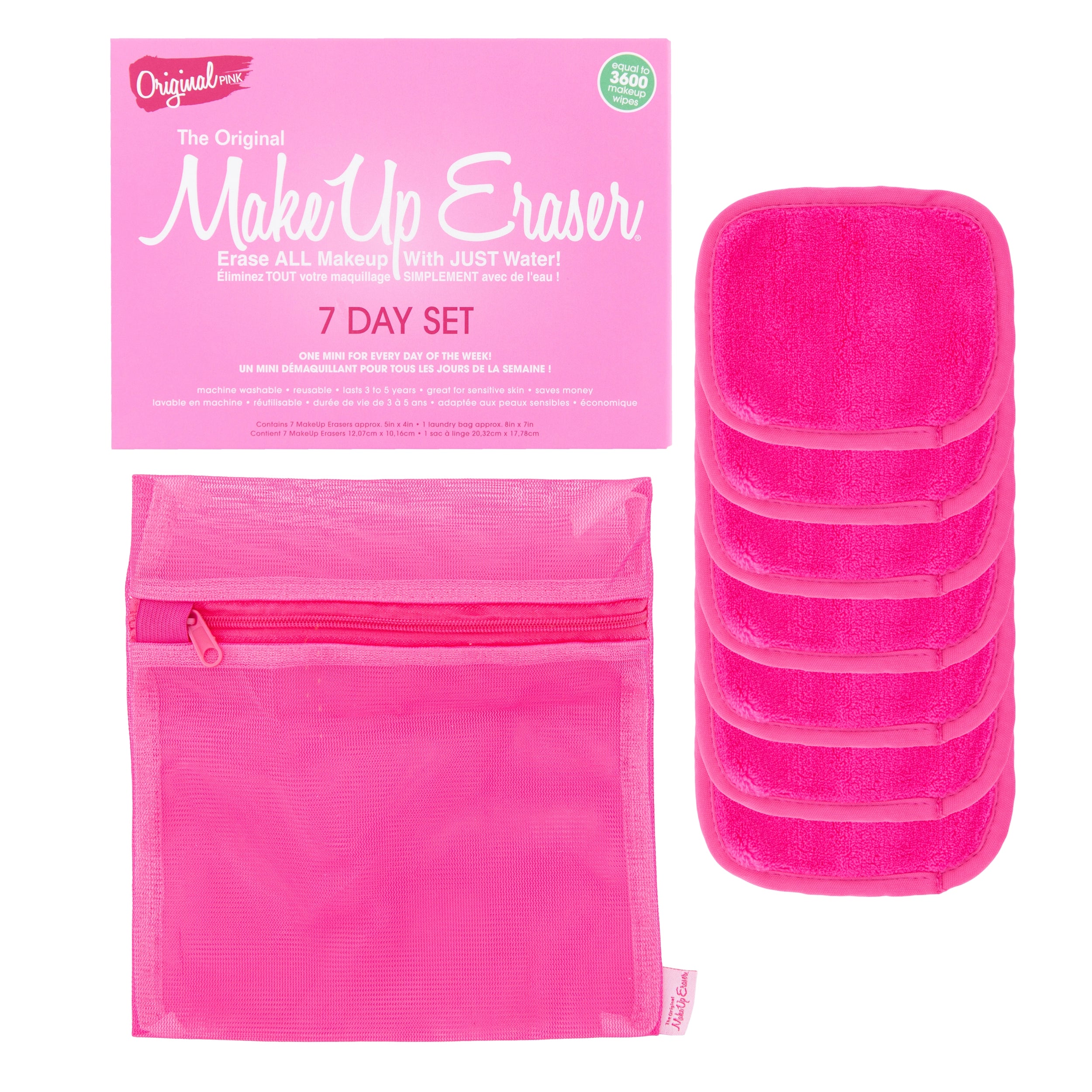 Make Up Eraser Original Pink 7-Day Set - Lavender Hills BeautyMakeup EraserRT7DPNK01